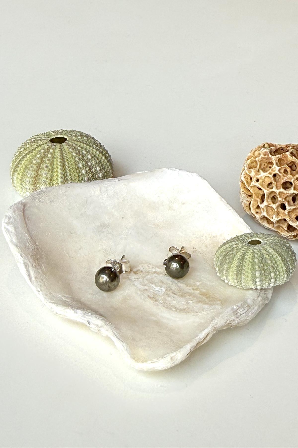 Cranberry Gemstone Stud Earrings