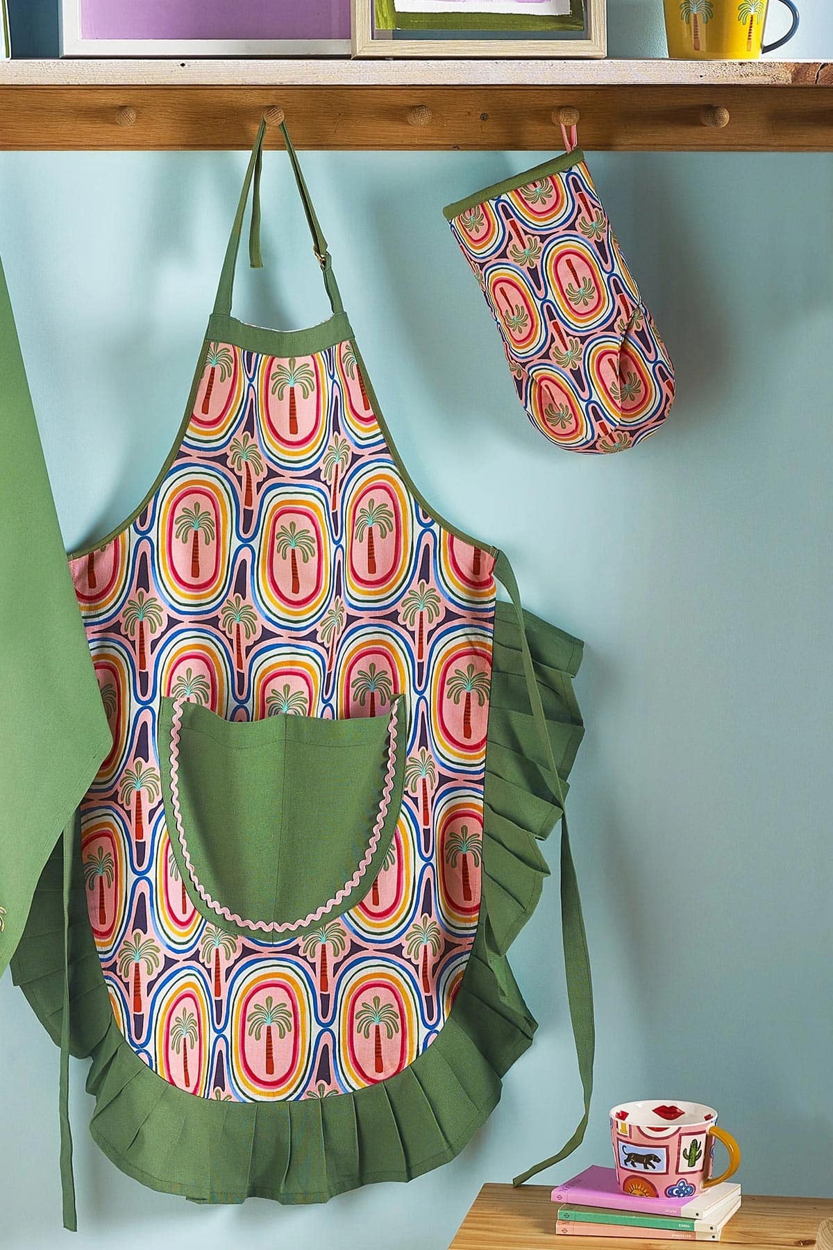 Eleanor Bowmer Electric Coast Palm Tree Apron