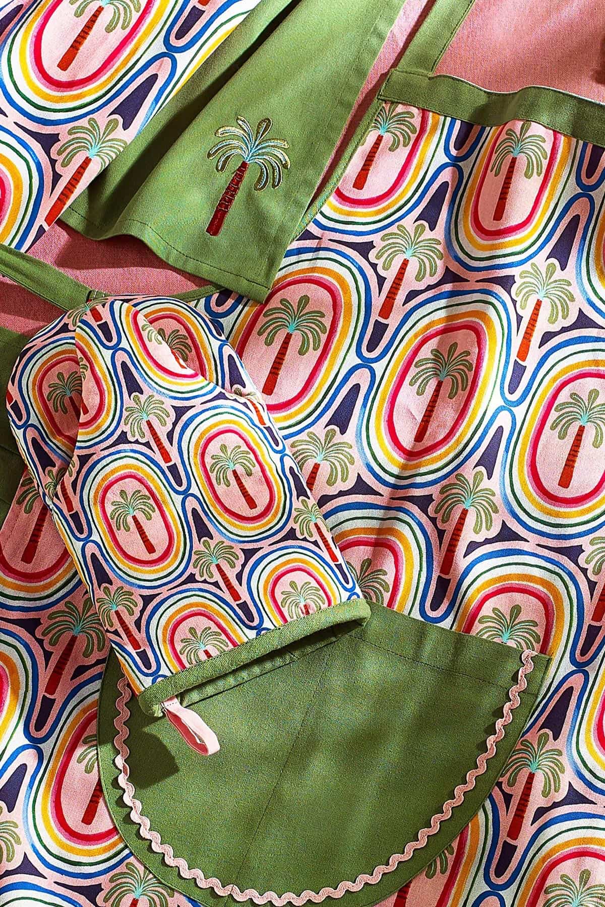 Eleanor Bowmer Electric Coast Palm Tree Apron