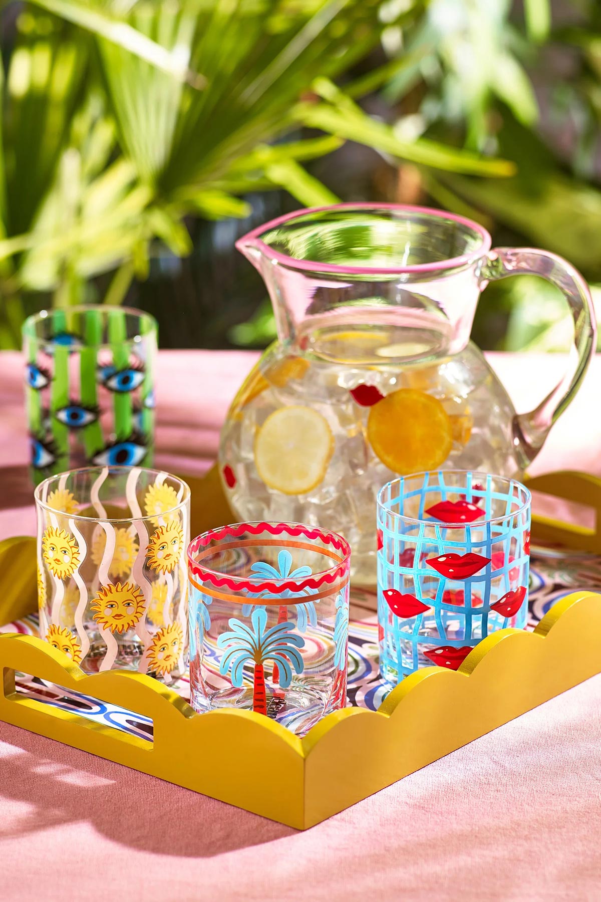 Eleanor Bowmer Electric Coast Palm Tree Tray