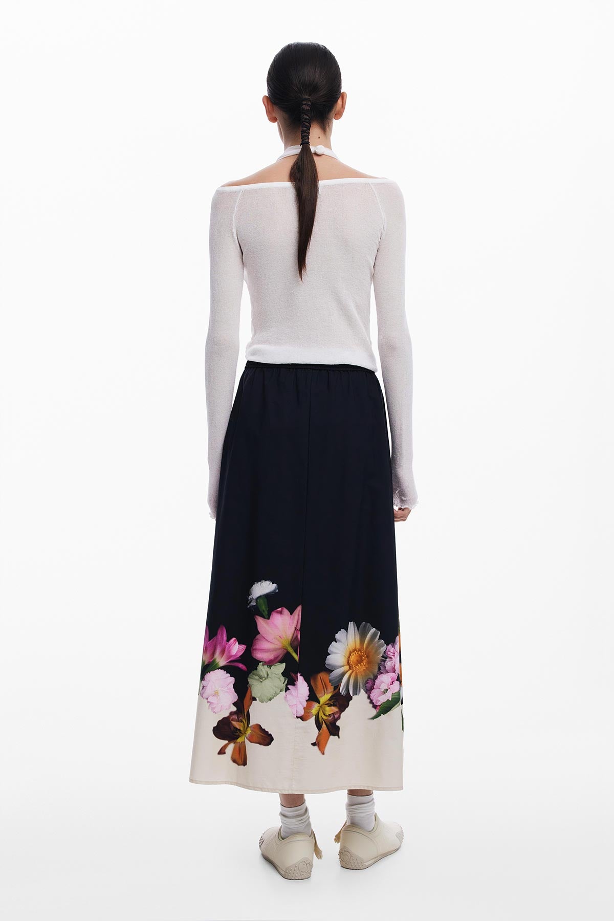 Desigual Floral Midi Skirt