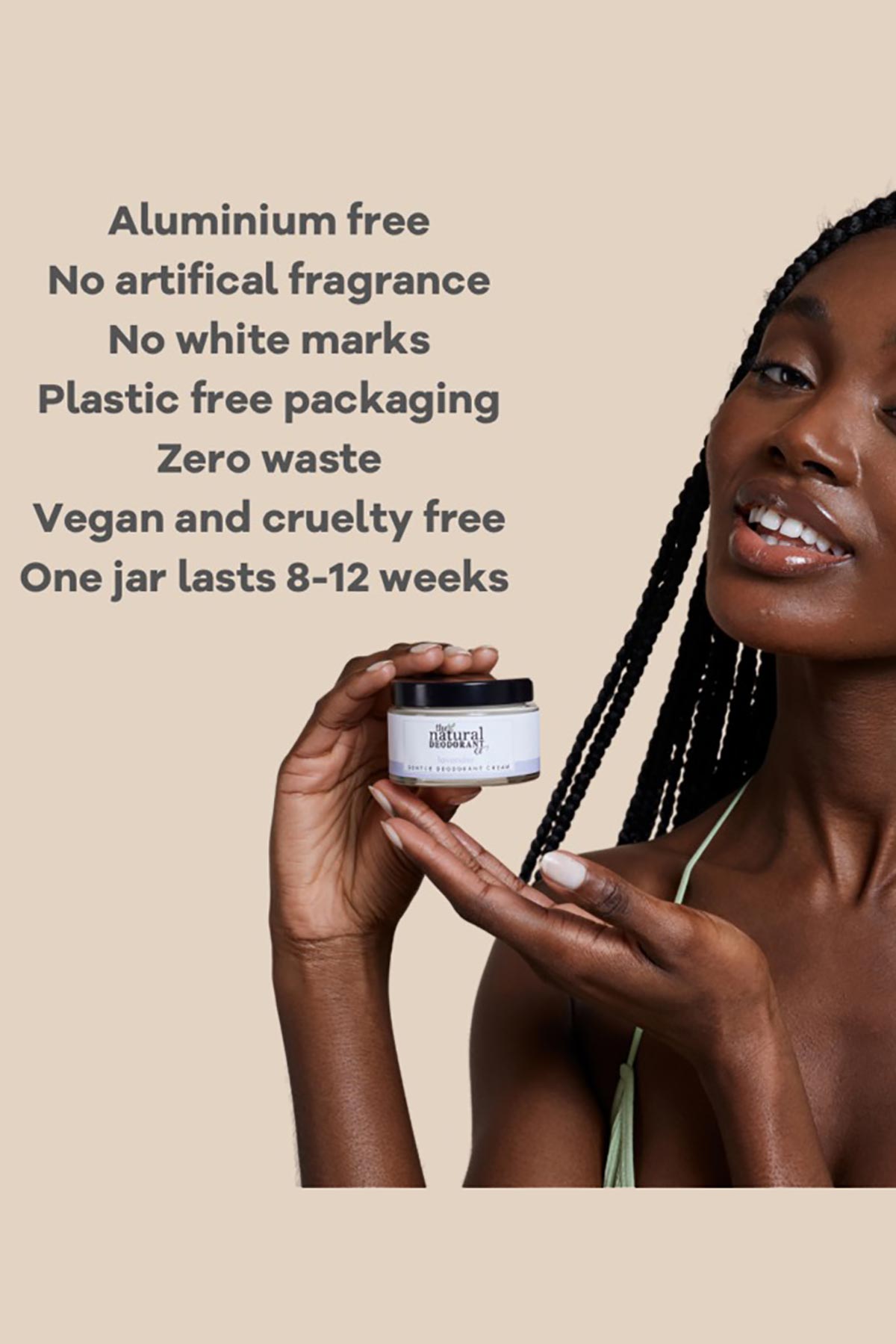 The Natural Deodorant Co. Gentle Deodorant Cream Tangerine