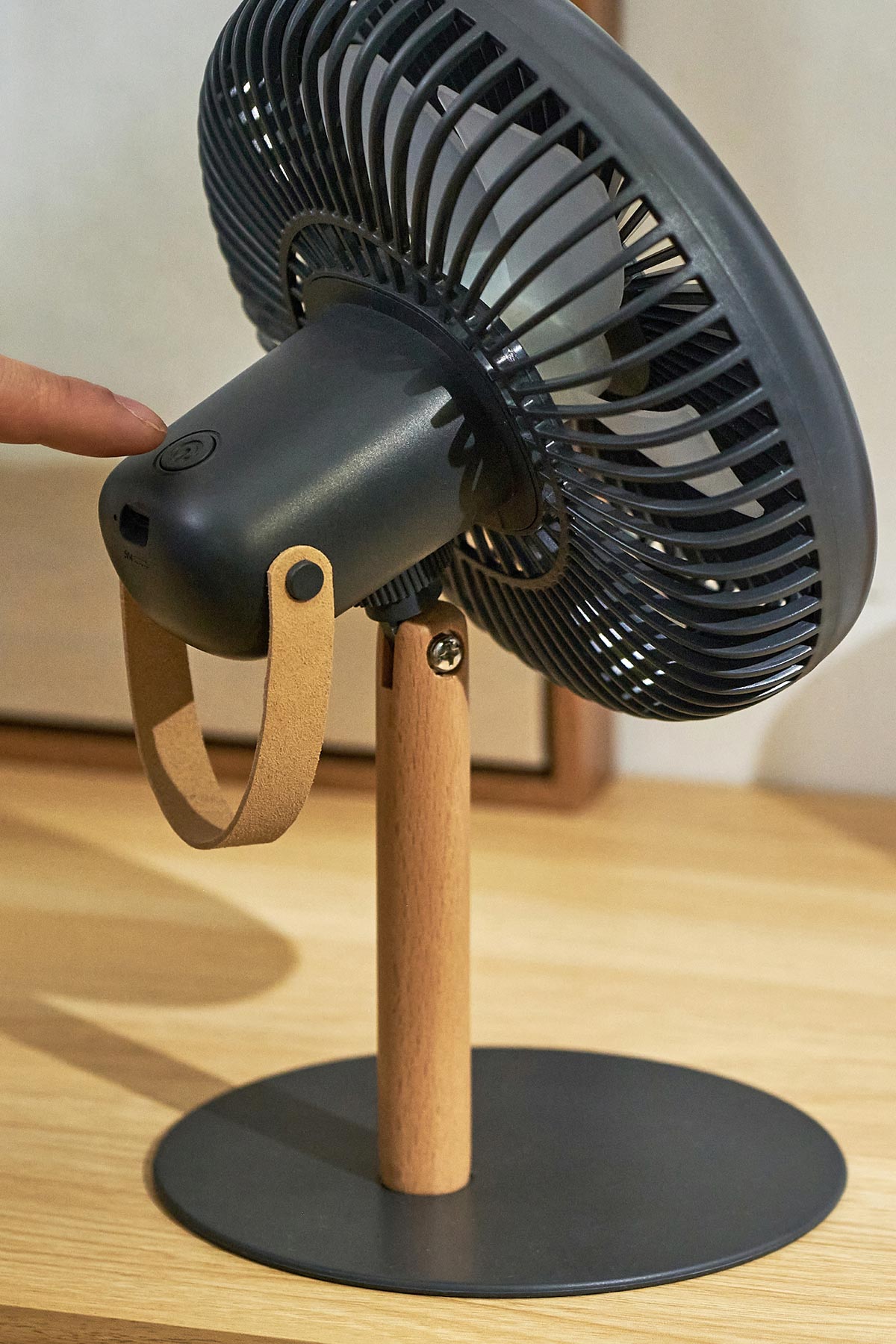 Gingko Design Beyond Portable & Detachable Desk Fan + Light In Grey