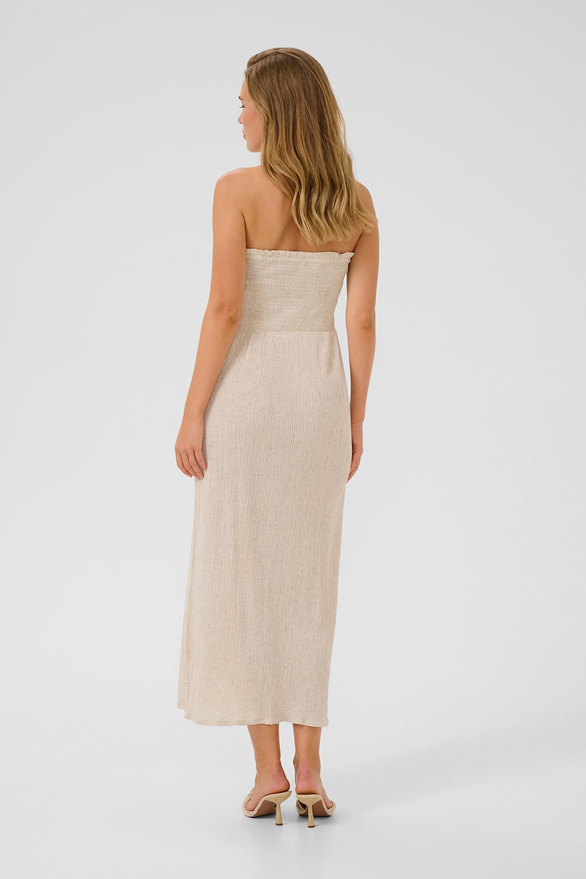 Kaffe KAgitte Dress In Feather Gray Melange