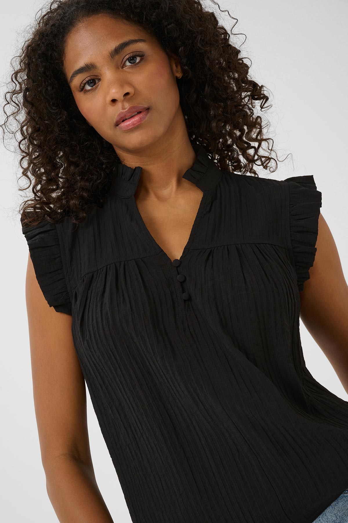 Kaffe KAliany Blouse In Black