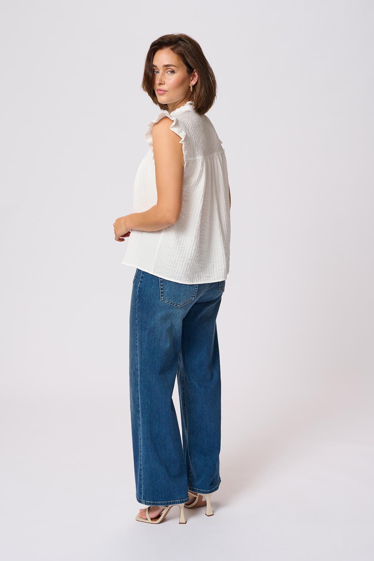 Kaffe KAliany Blouse In Chalk