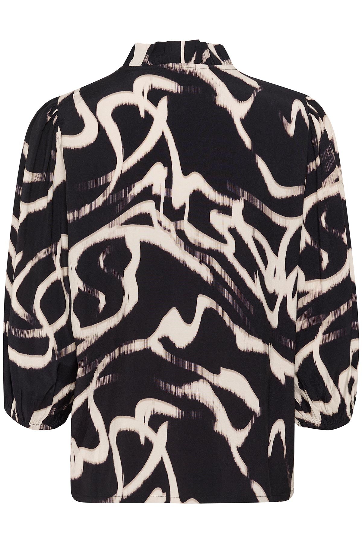 Kaffe KAmartha Frill Blouse In Black