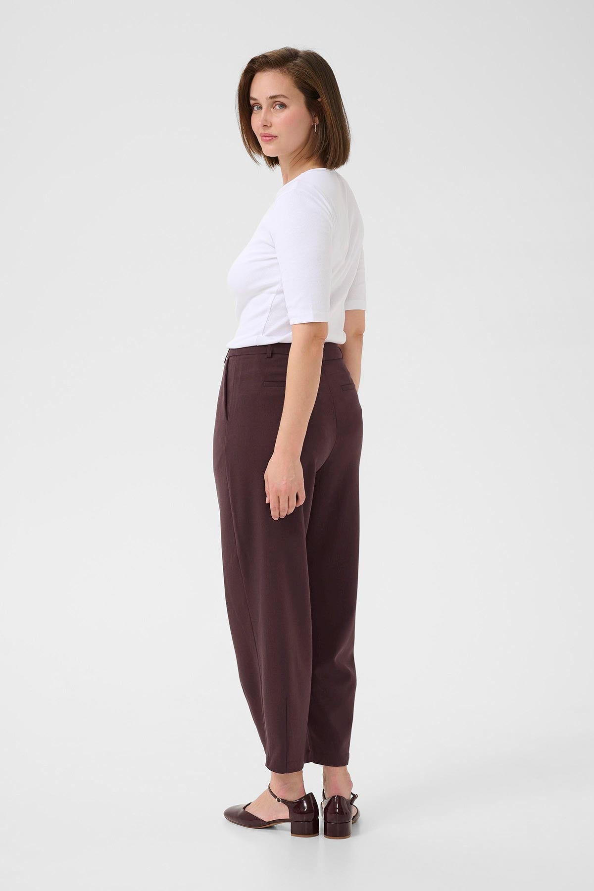 Kaffe KAmerle Trousers In Fudge