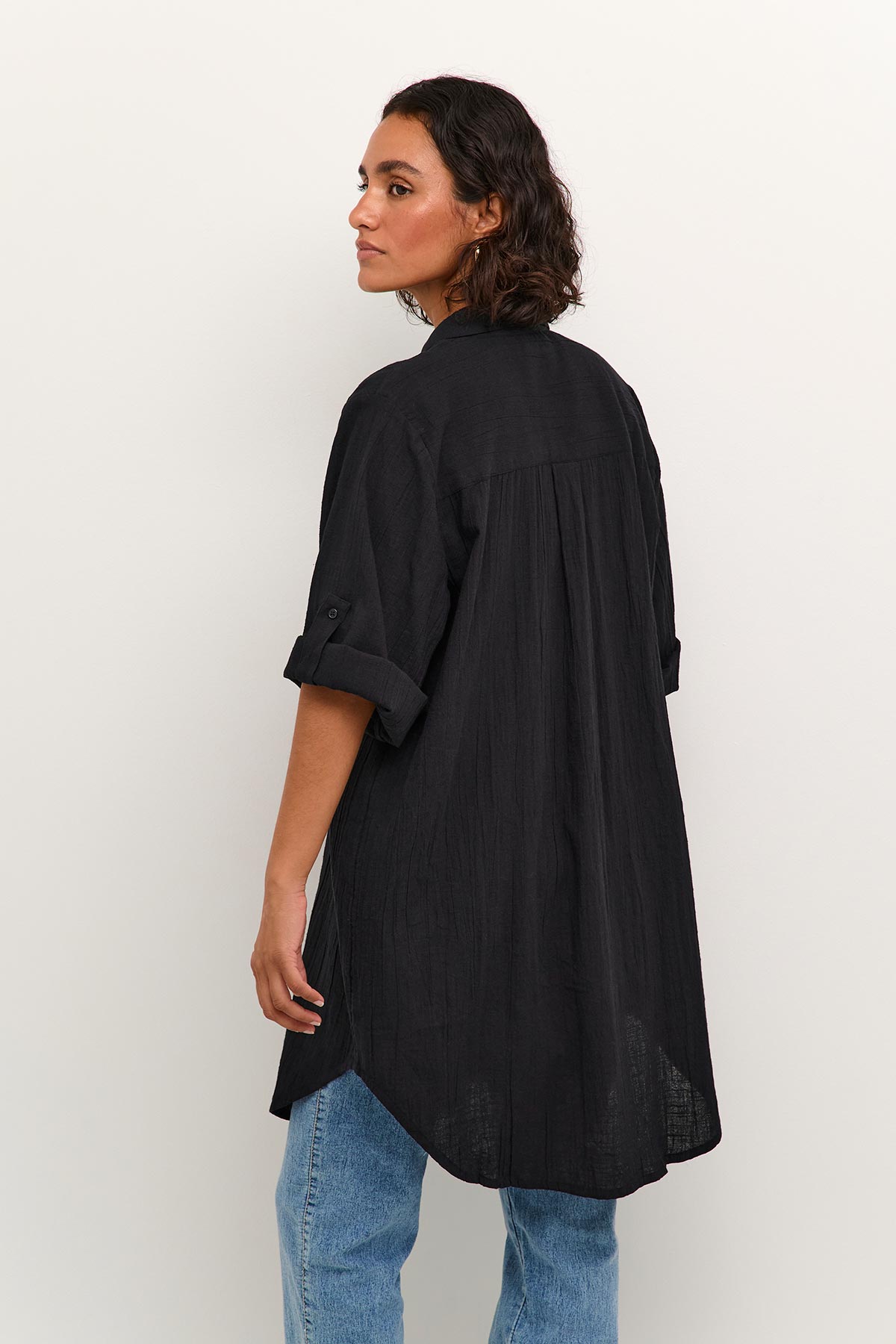 Kaffe KApauline Shirt Dress In Black