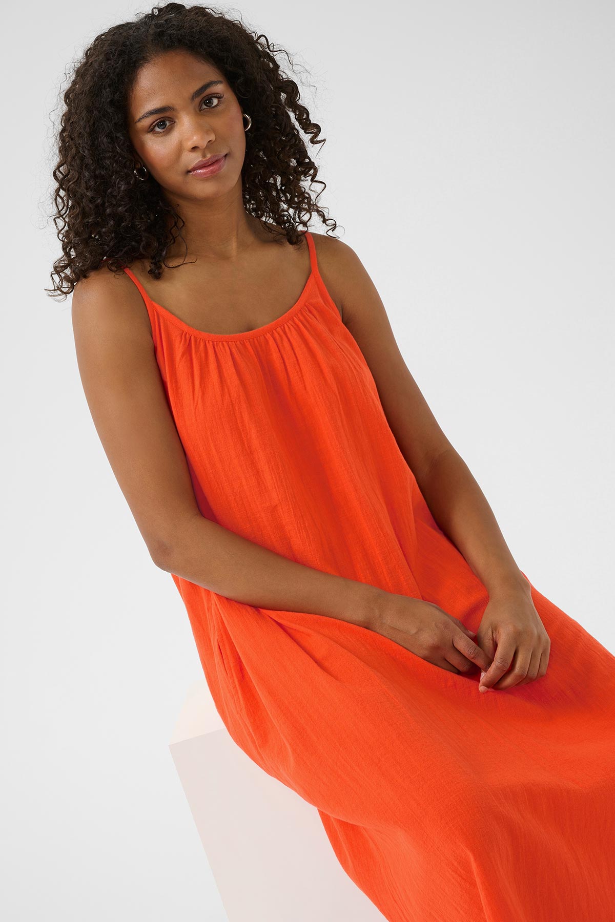 Kaffe KApauline Strap Dress In Grenadine