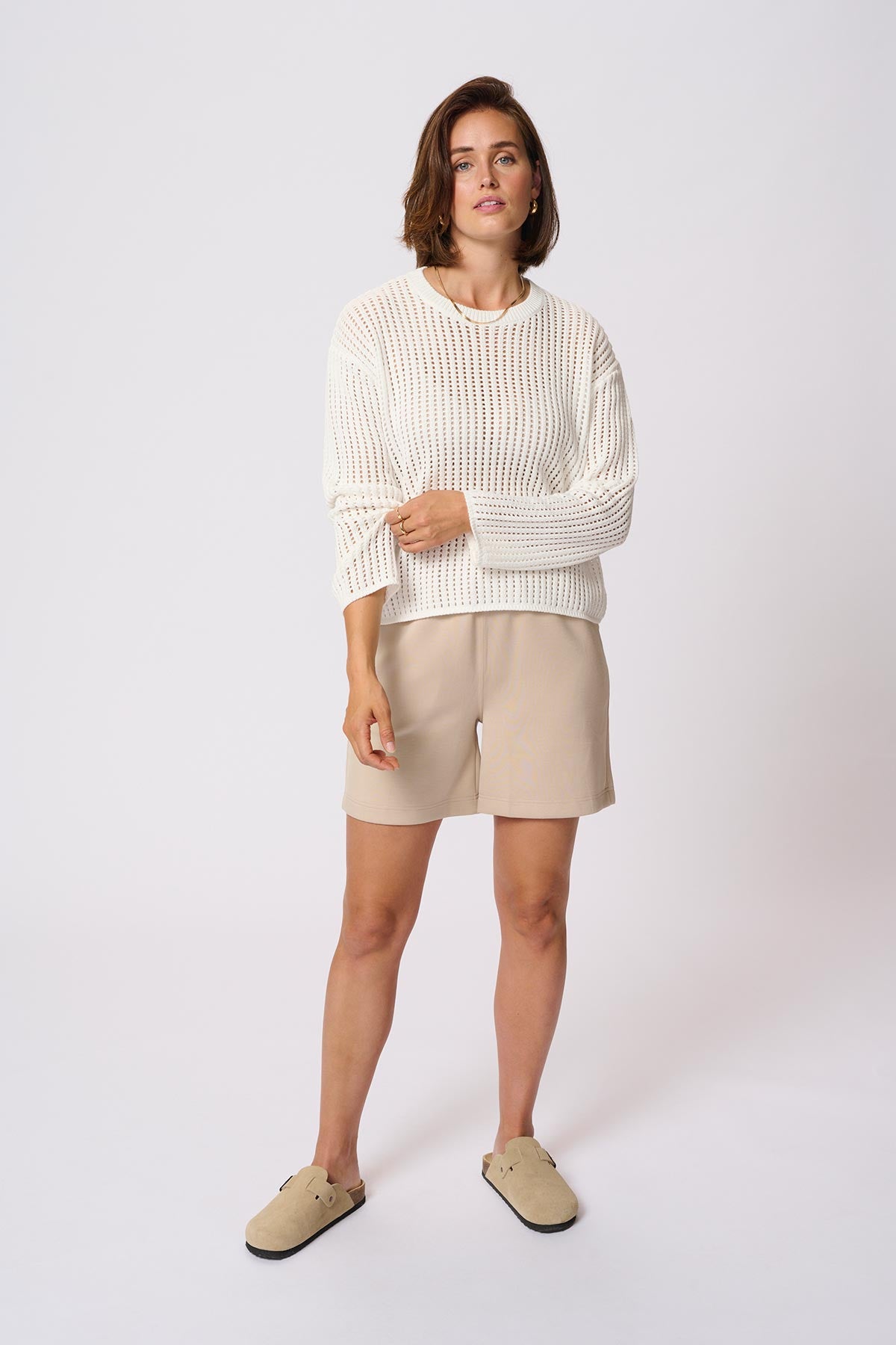 Kaffe KAsolar Pullover In Chalk