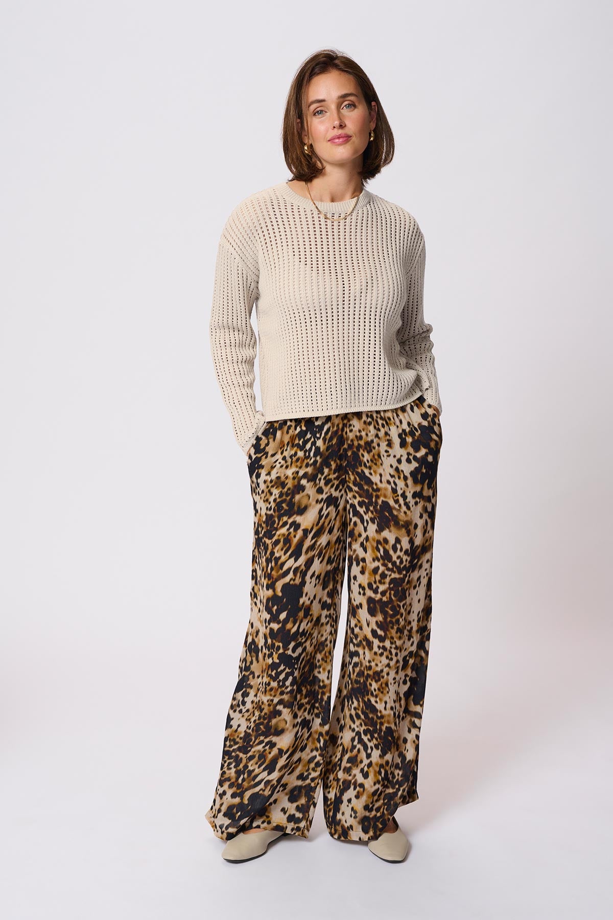 Kaffe KAsolar Pullover In Feather Gray