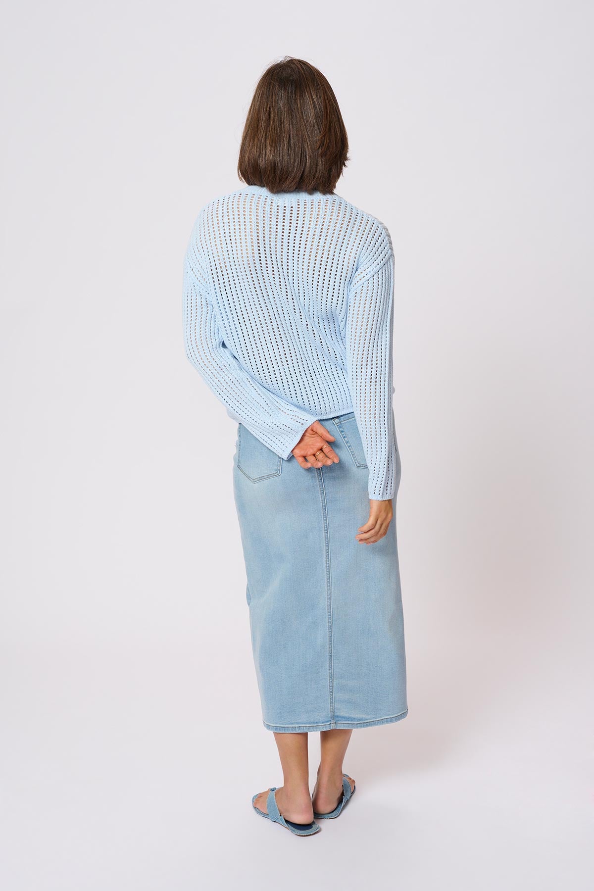 Kaffe KAsolar Pullover In Nantucket Breeze