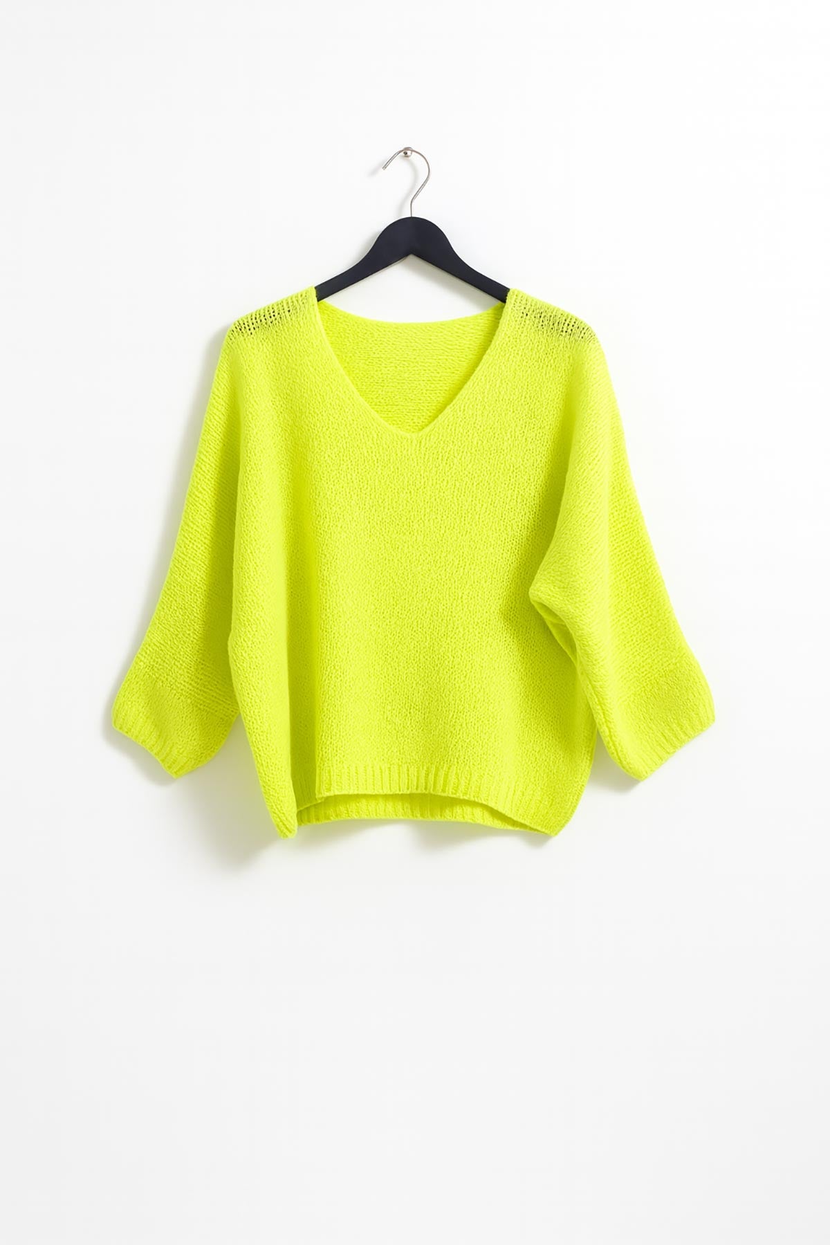 Urban Wild Oversized Jumper In Neon Lime detail