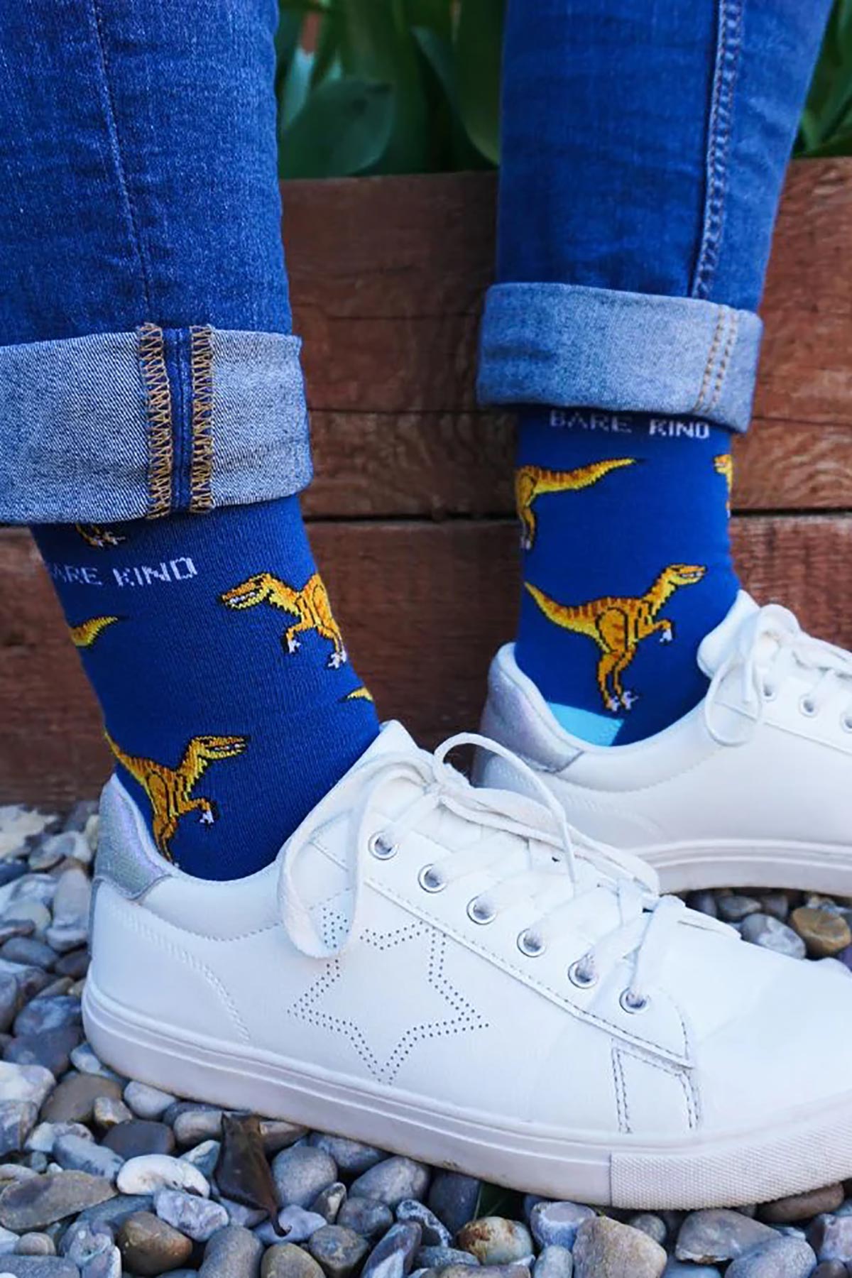 Bare Kind Save The Velociraptors Bamboo Socks