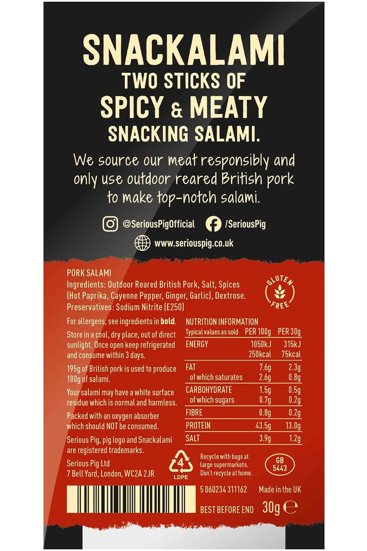 Serious Pig Snackalami Spicy