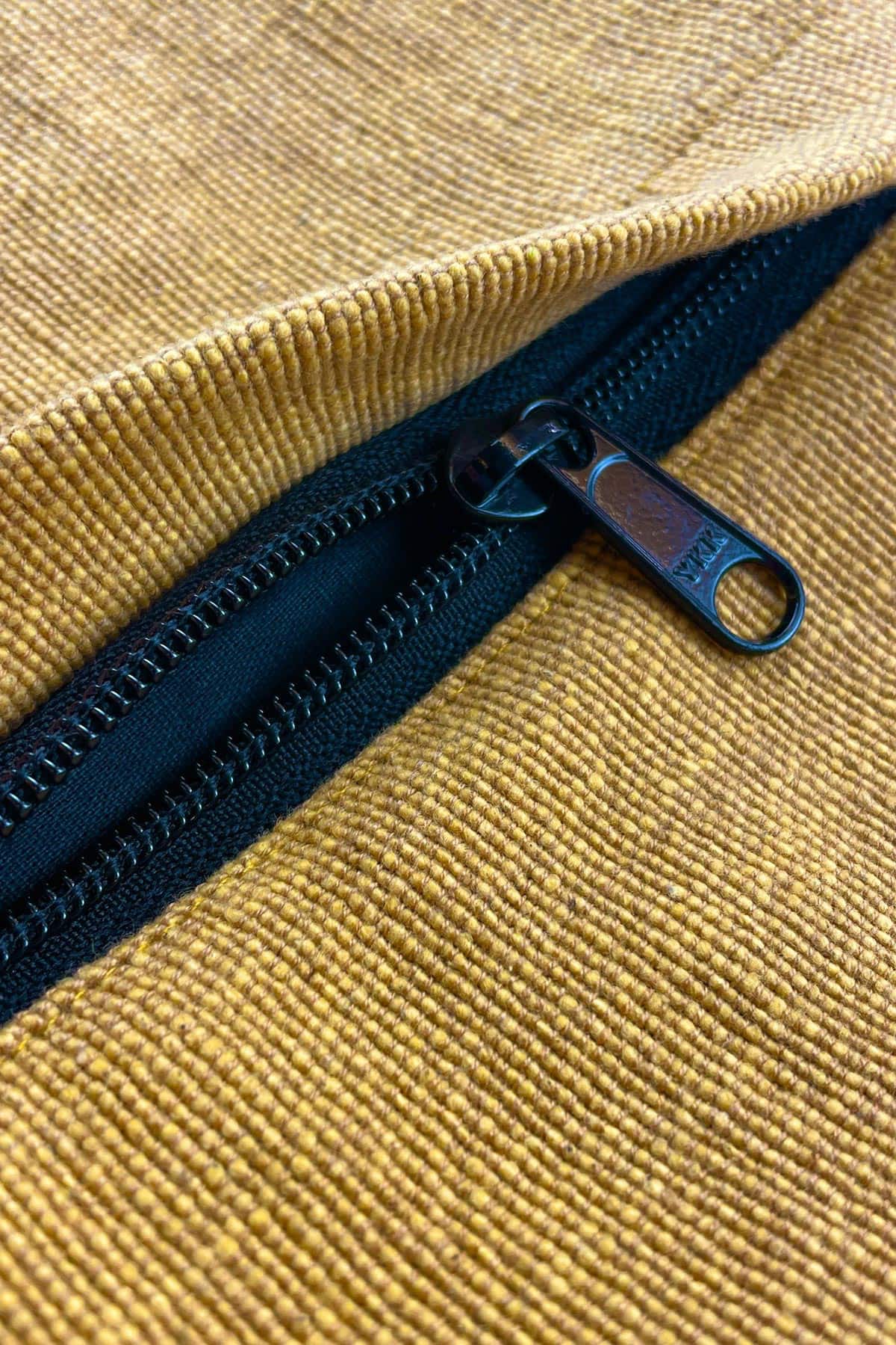 Aura Que Usko Reversible Cotton Tote Bag In Yellow & Grey