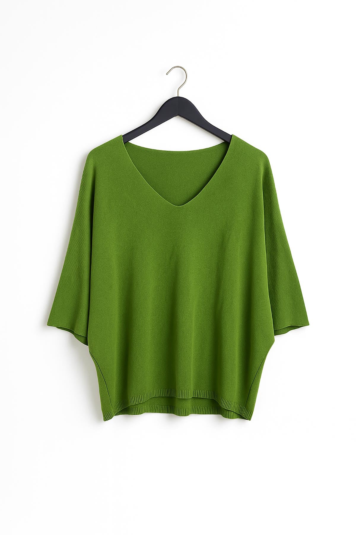 Close-up of Aria knit top showing soft lightweight texture