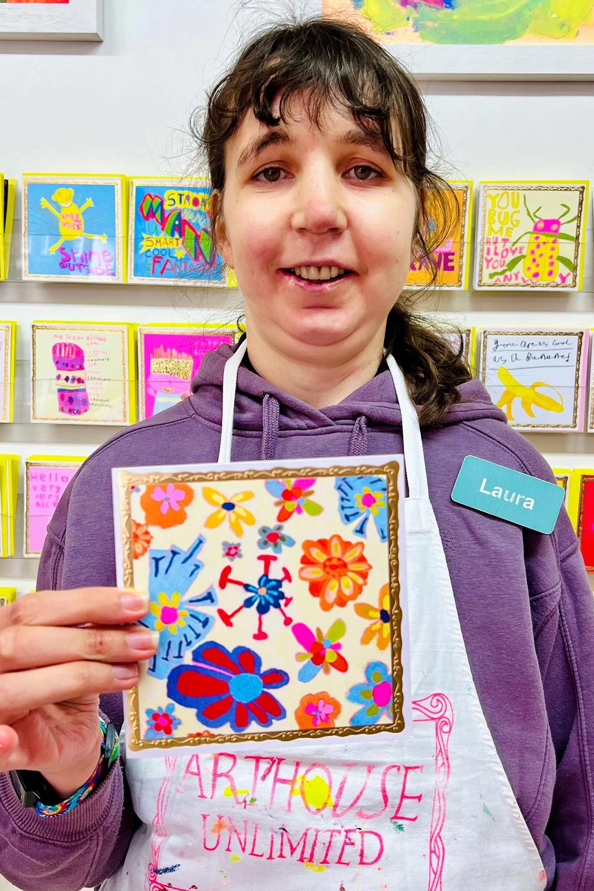 Inclusive art illustrated greetings card