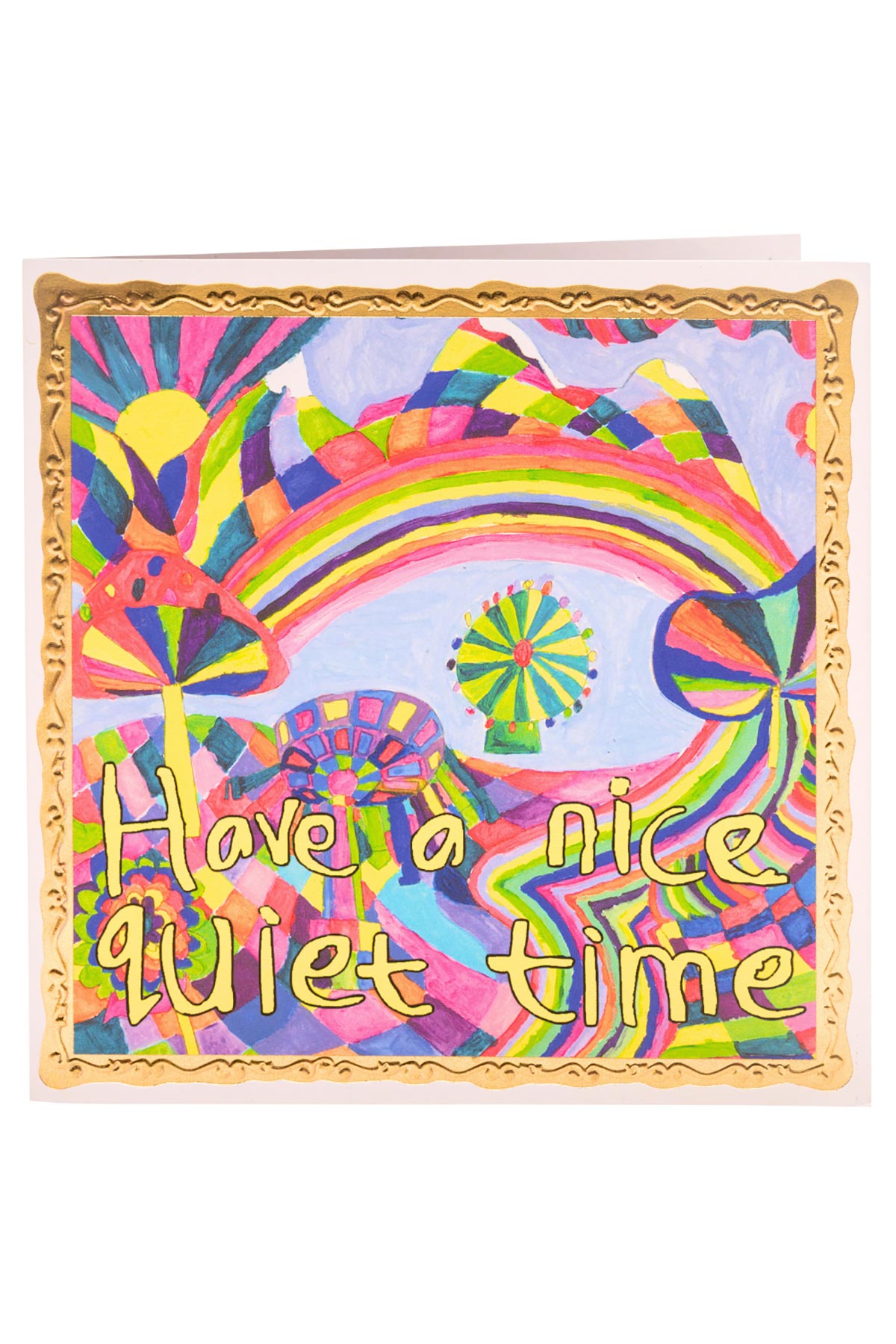 ARTHOUSE Unlimited Have A Nice Quiet Time greetings card with calming artwork