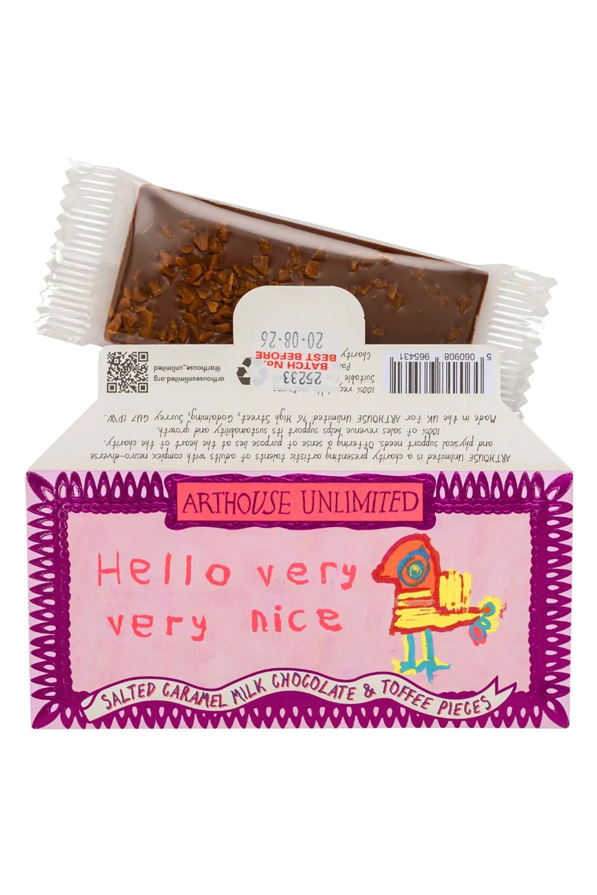 Joy Sized Hello chocolate bar by Arthouse Unlimited