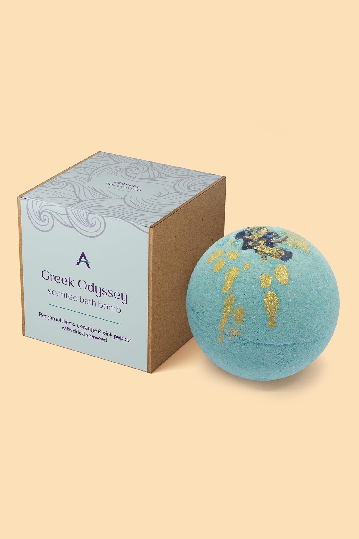 Greek Odyssey Bergamot & Pink Clay Bath Bomb by Ascent Bath & Body