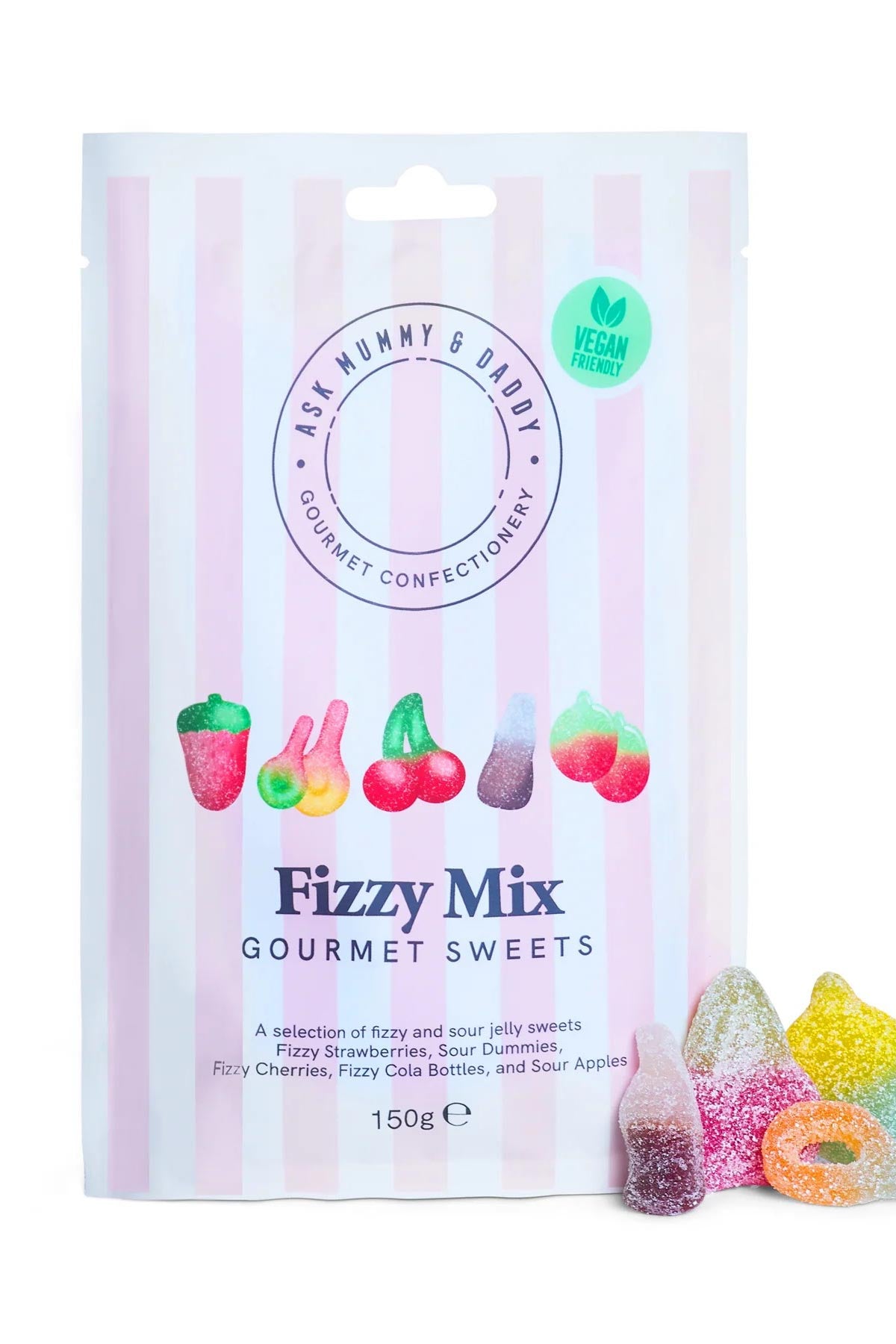 Ask Mummy And Daddy! Fizzy Fruit Mix gummies pack
