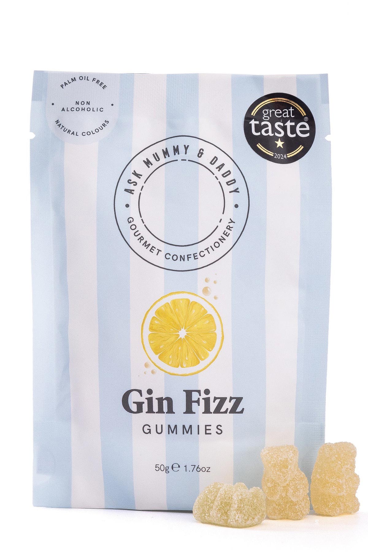 Ask Mummy And Daddy! Gin Fizz gummies pack
