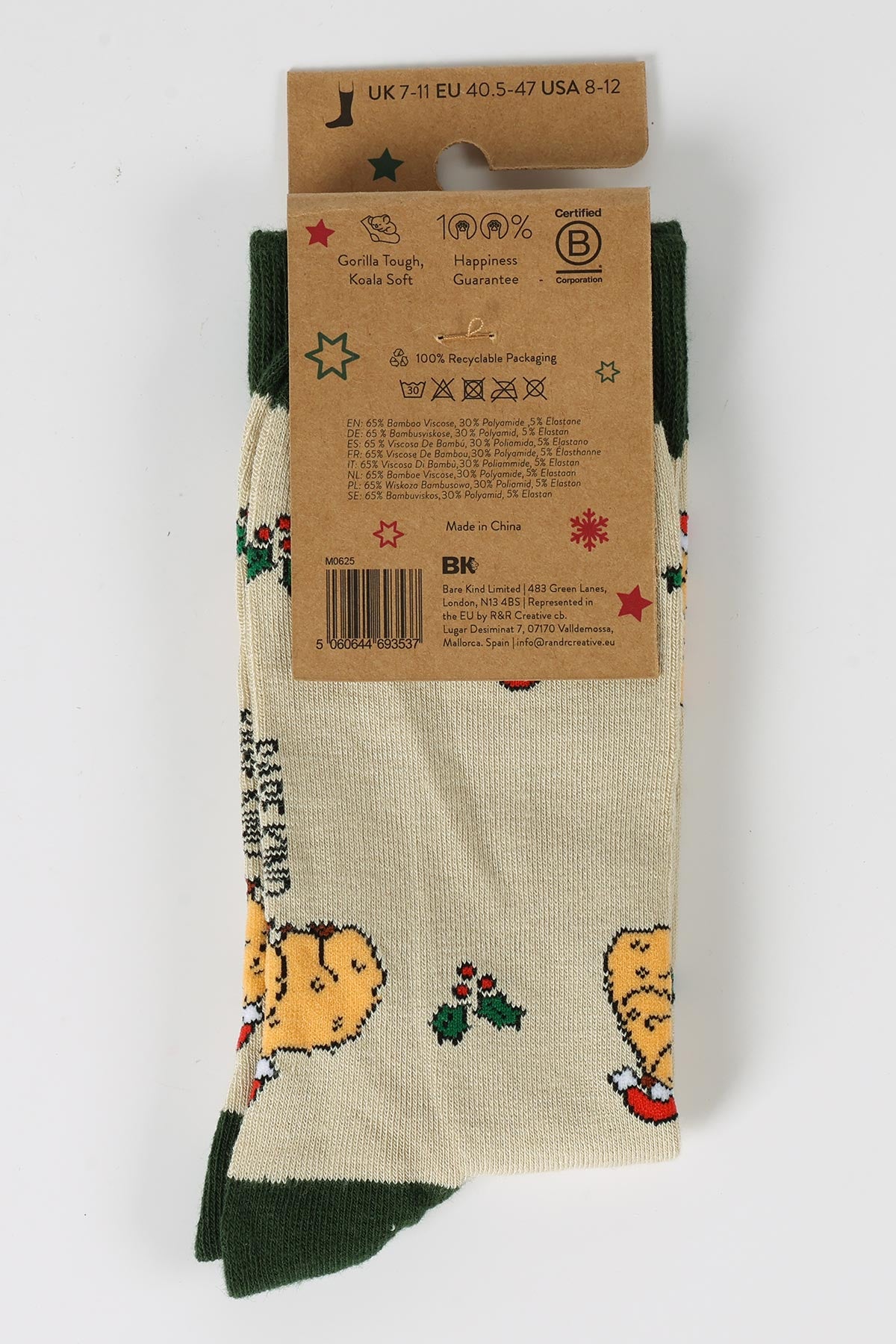 Eco bamboo Christmas socks by Bare Kind