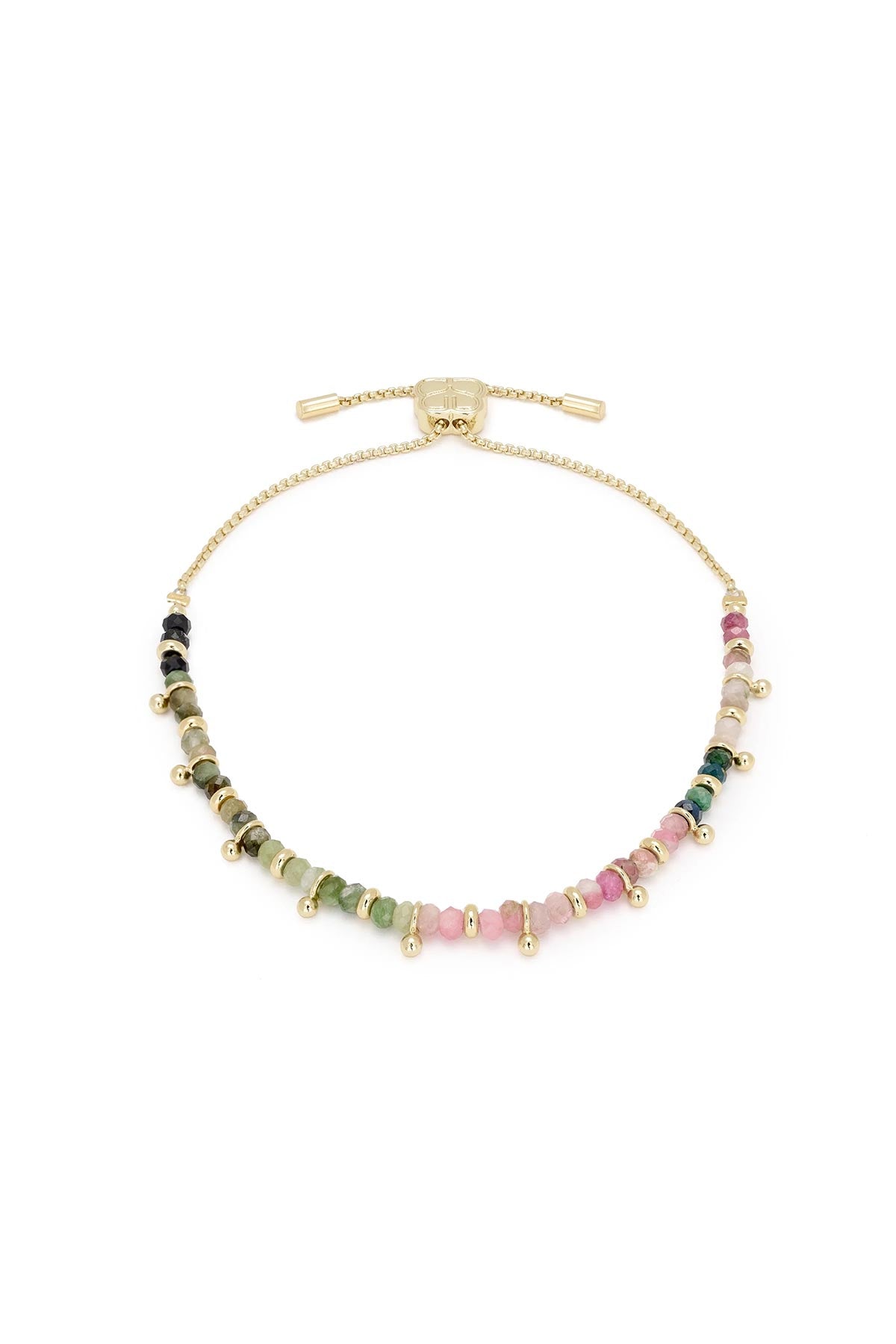 Boho Betty Harmony tourmaline gold bracelet