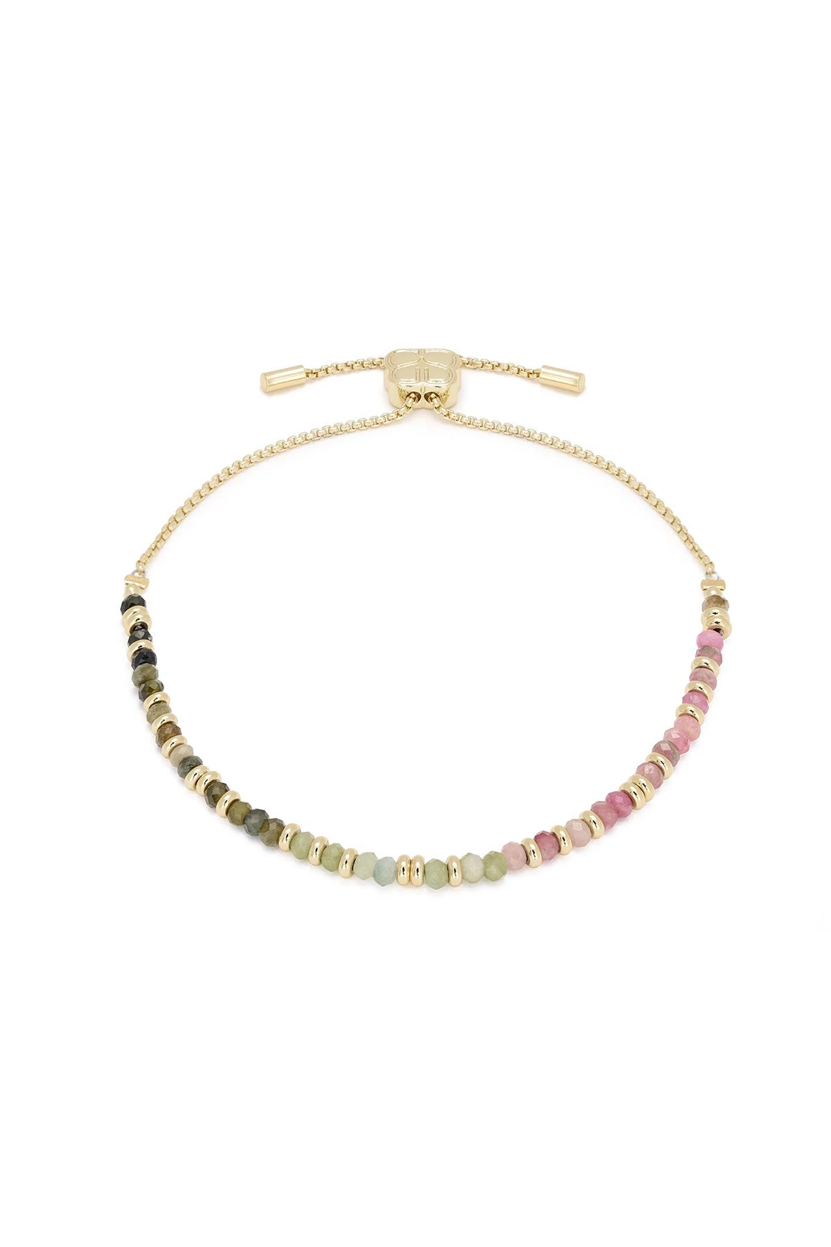 Mystical tourmaline bracelet worn on wrist