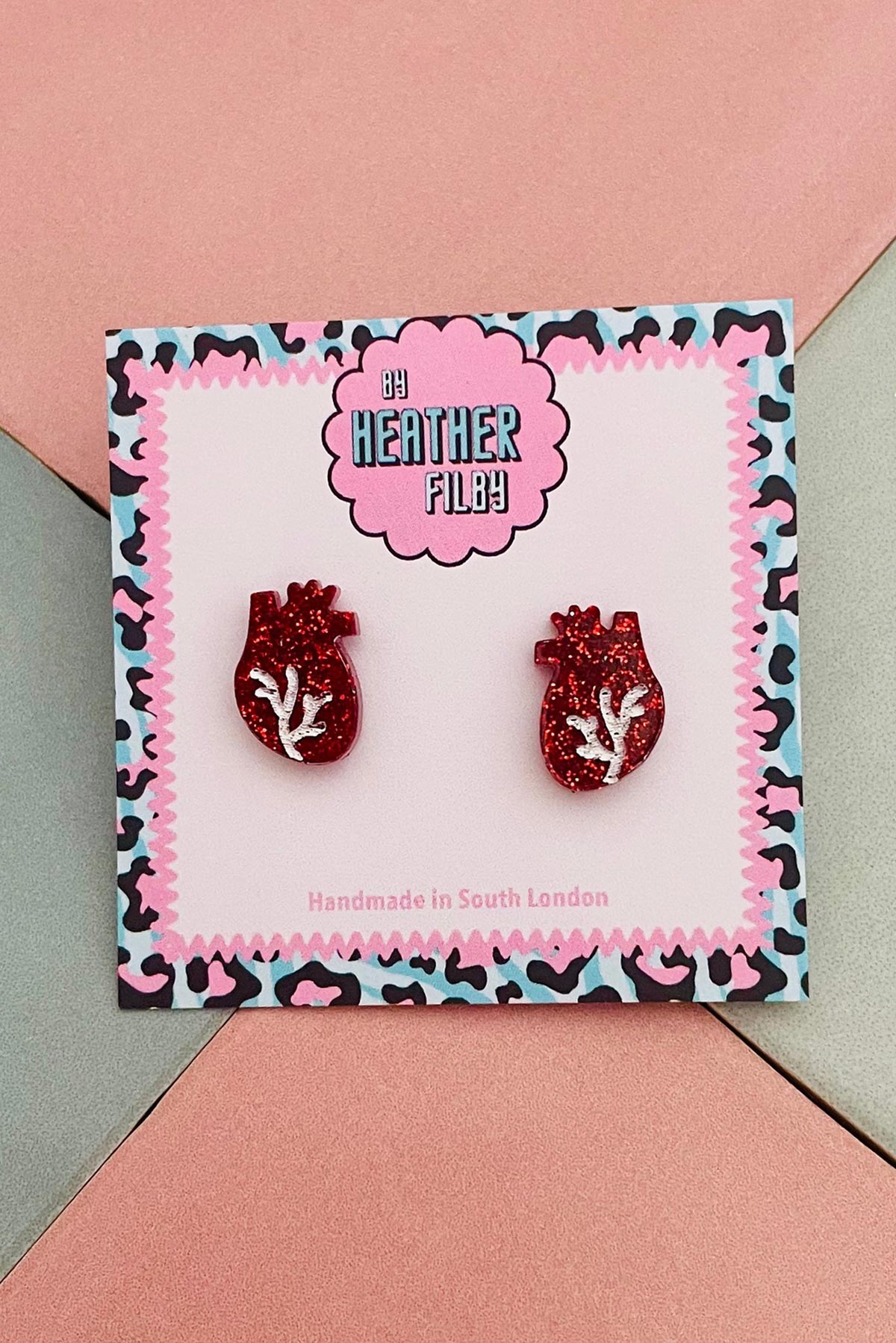 By Heather Filby anatomic heart studs