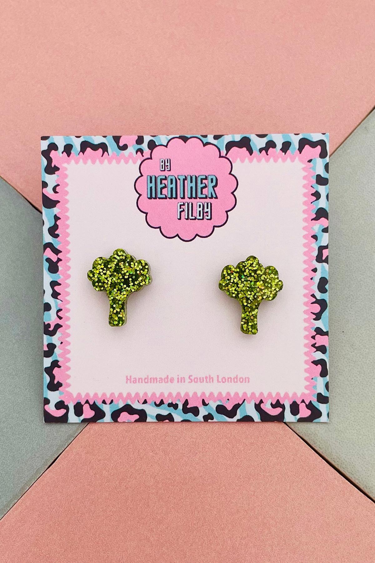 By Heather Filby broccoli earrings