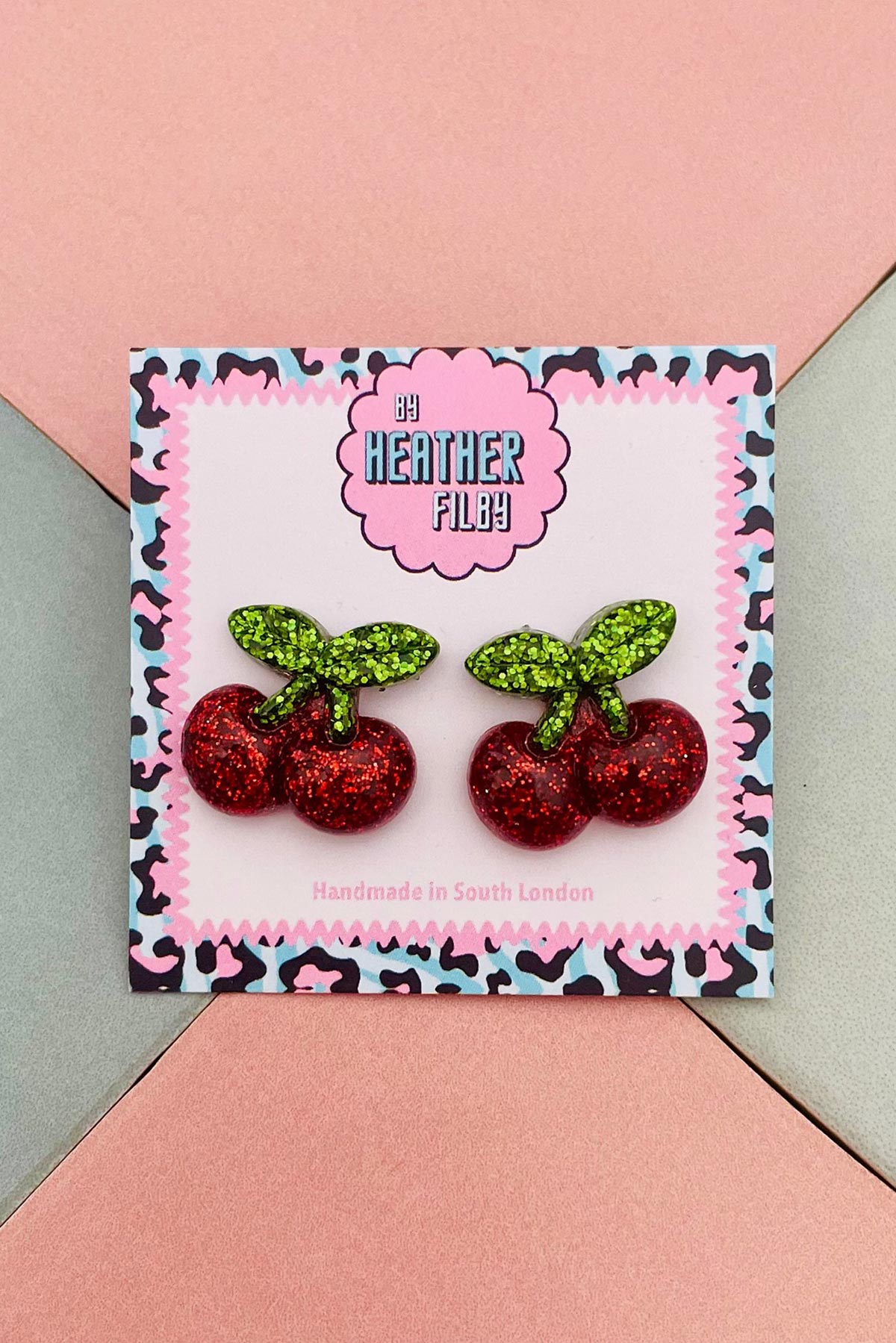 By Heather Filby cherry earrings