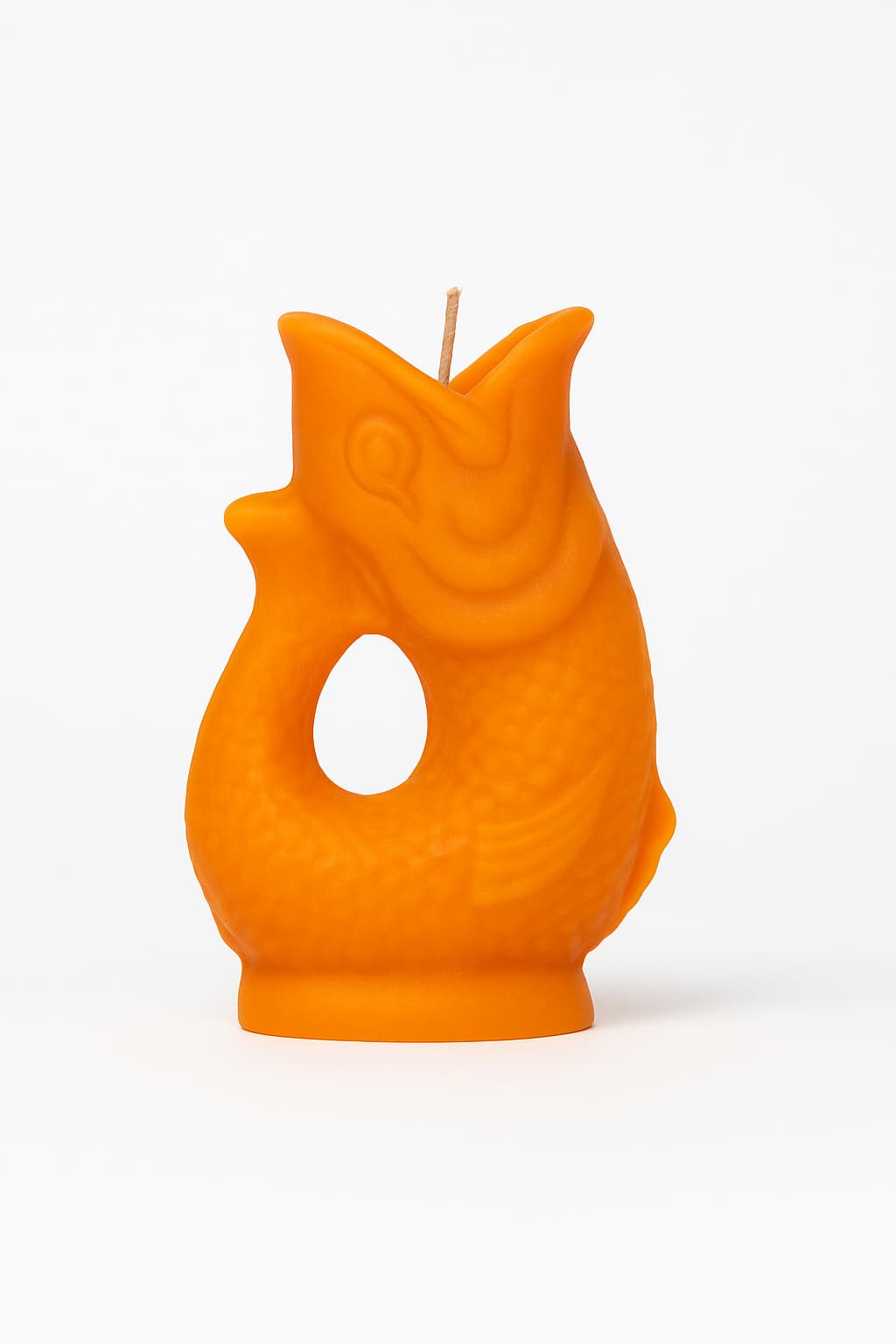 Orange Gluggle Jug–shaped candle