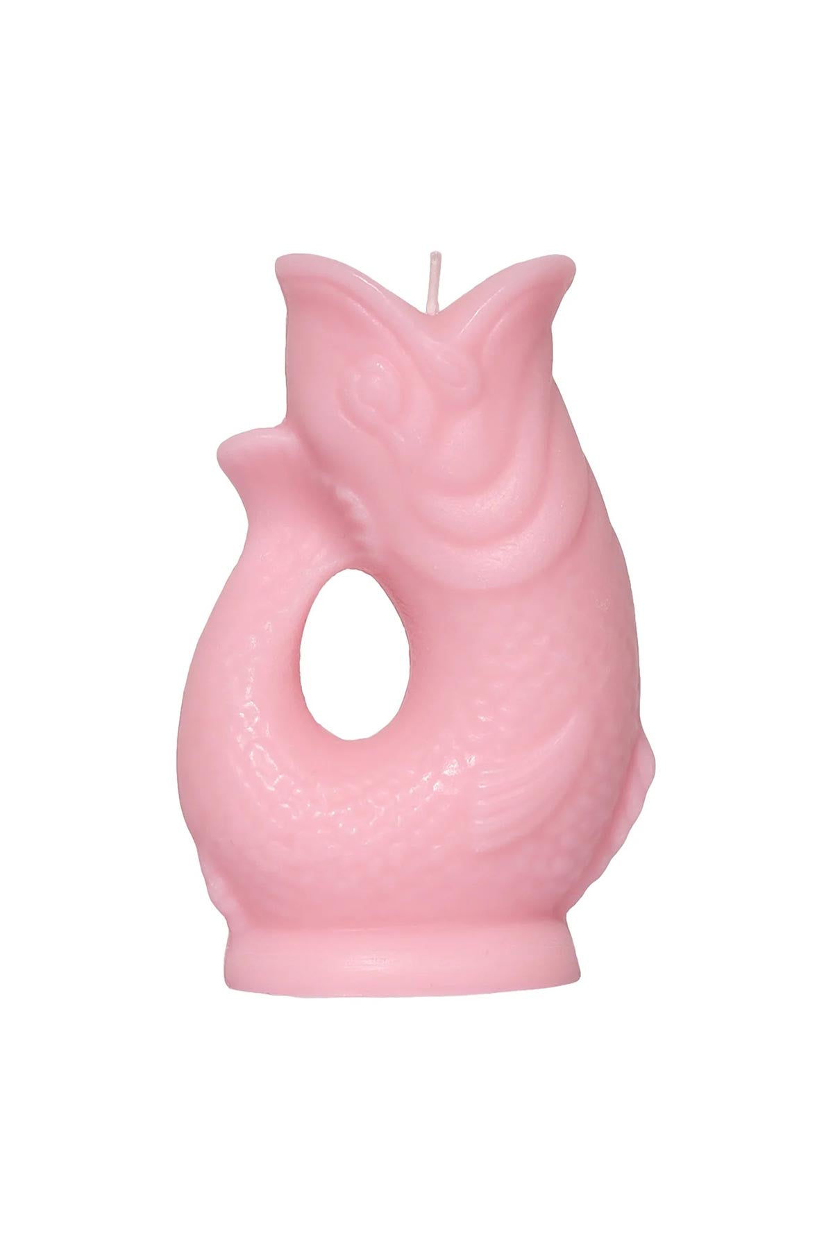 Pink Gluggle Jug–shaped candle front