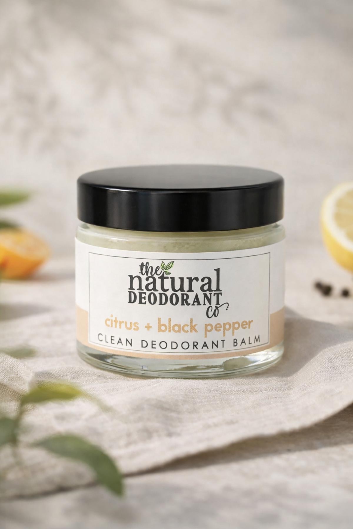 Clean Deodorant Balm Citrus and Black Pepper by The Natural Deodorant Co