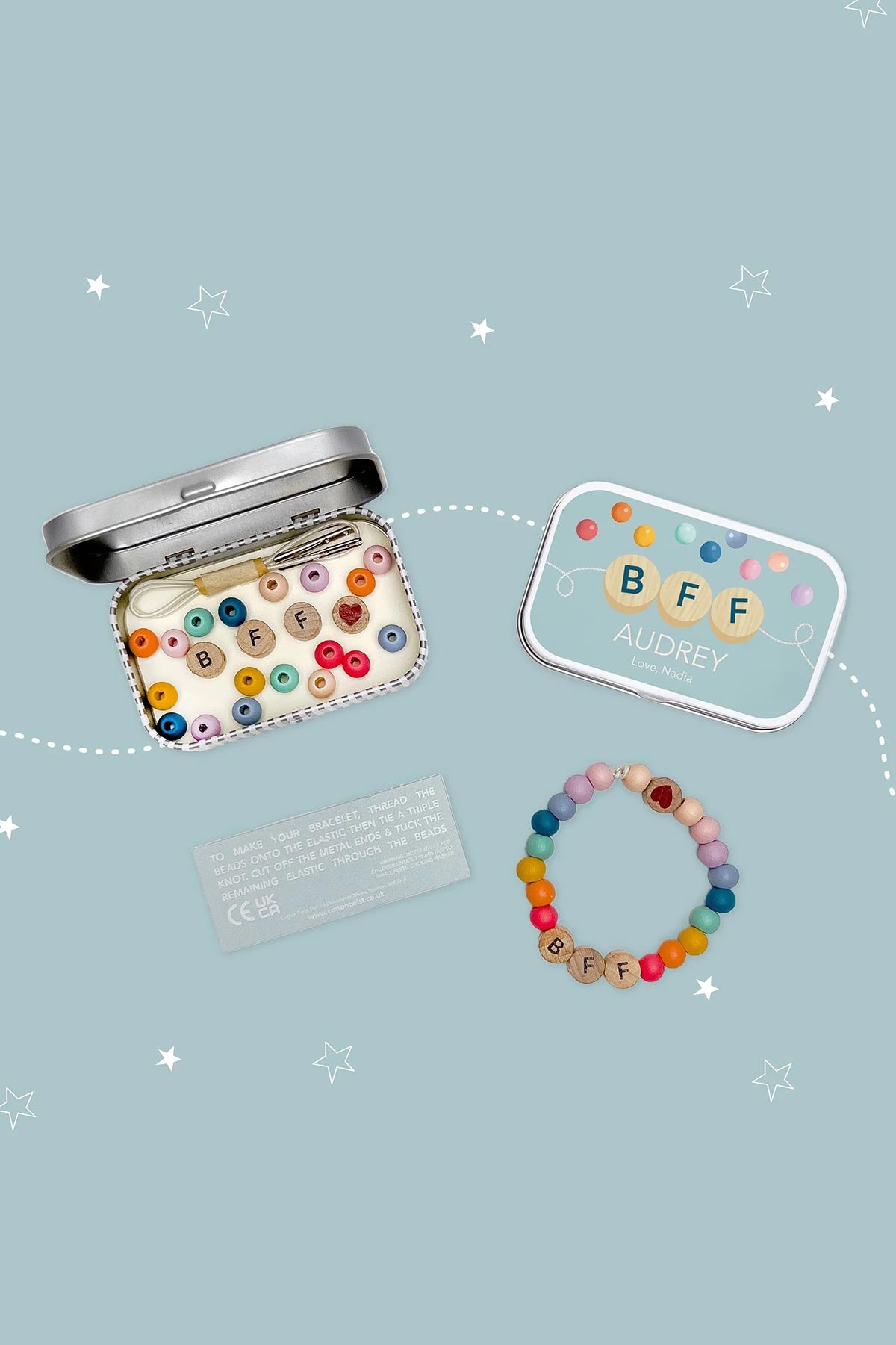 Cotton Twist Beaded BFF Friendship Bracelet Craft Kit