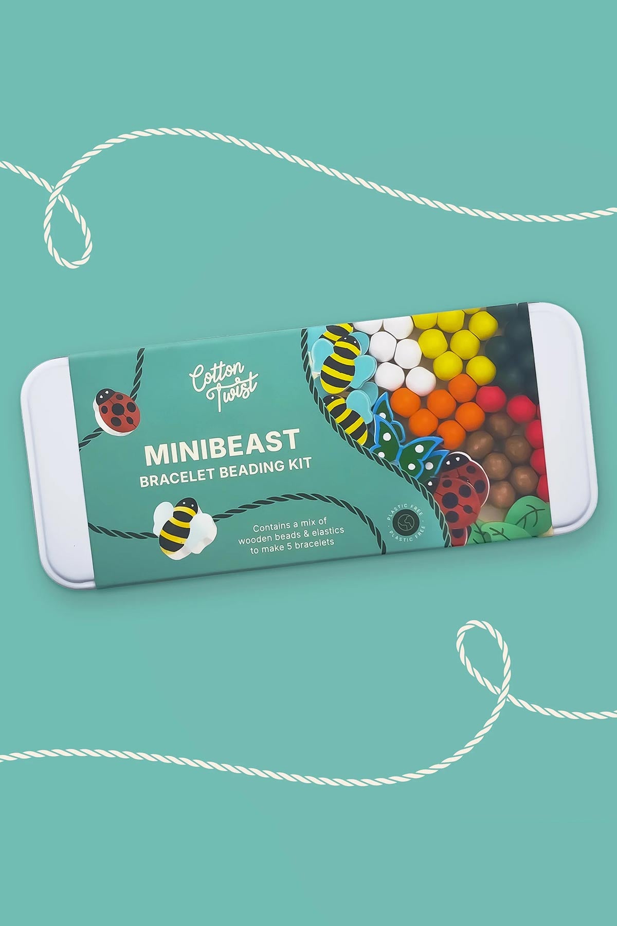 Sustainable minibeast themed beading kit