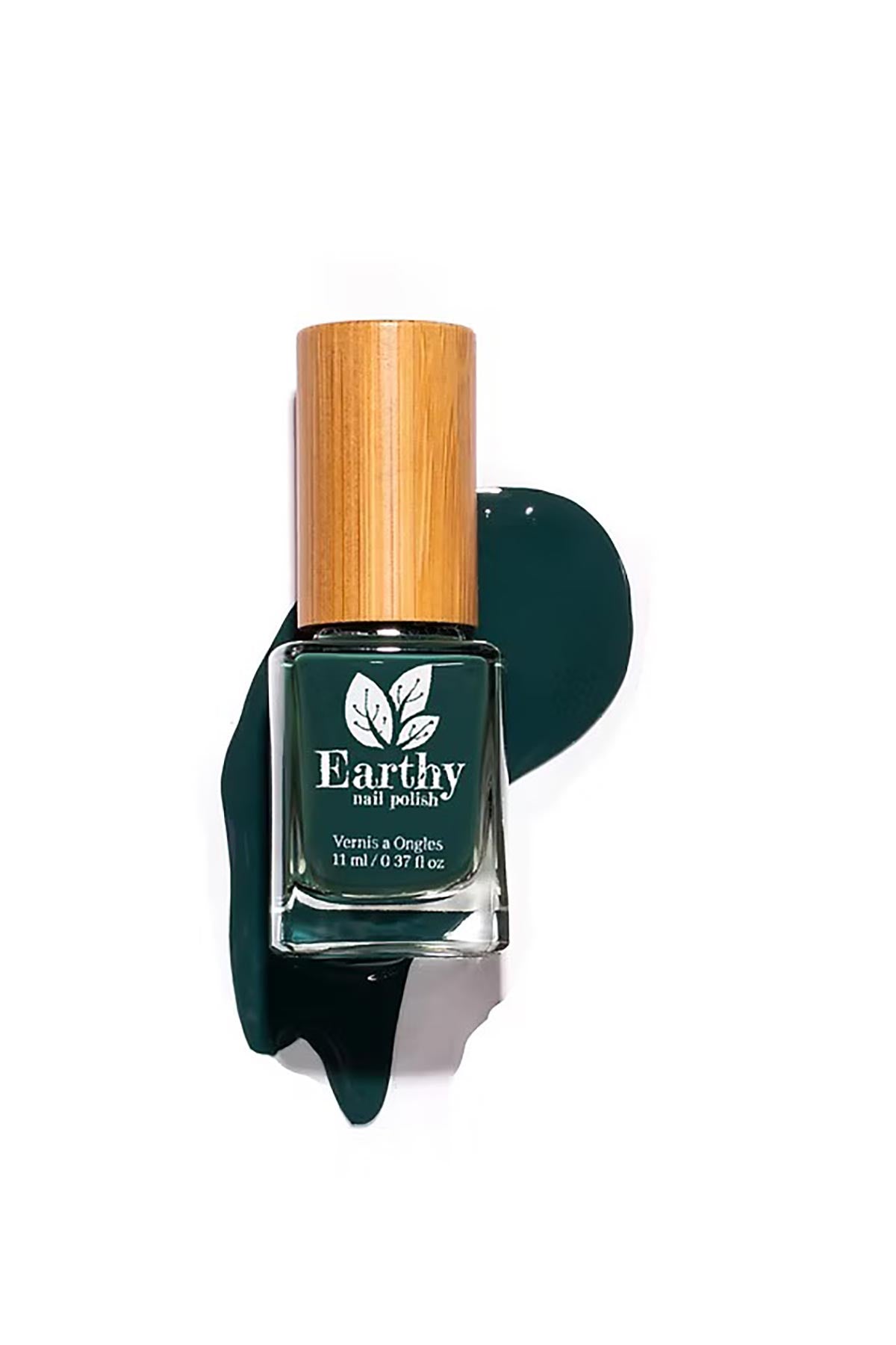 Earthy Forever Green Nail Polish swatch forest green shade