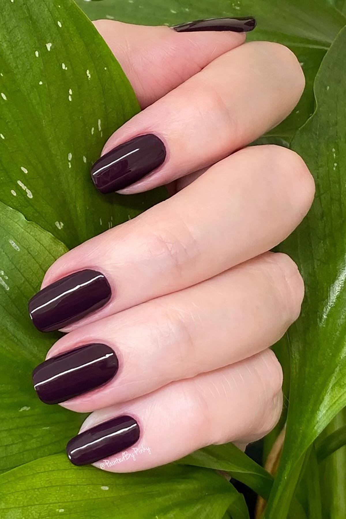 Earthy Purple Rain Nail Polish swatch violet purple metallic finish