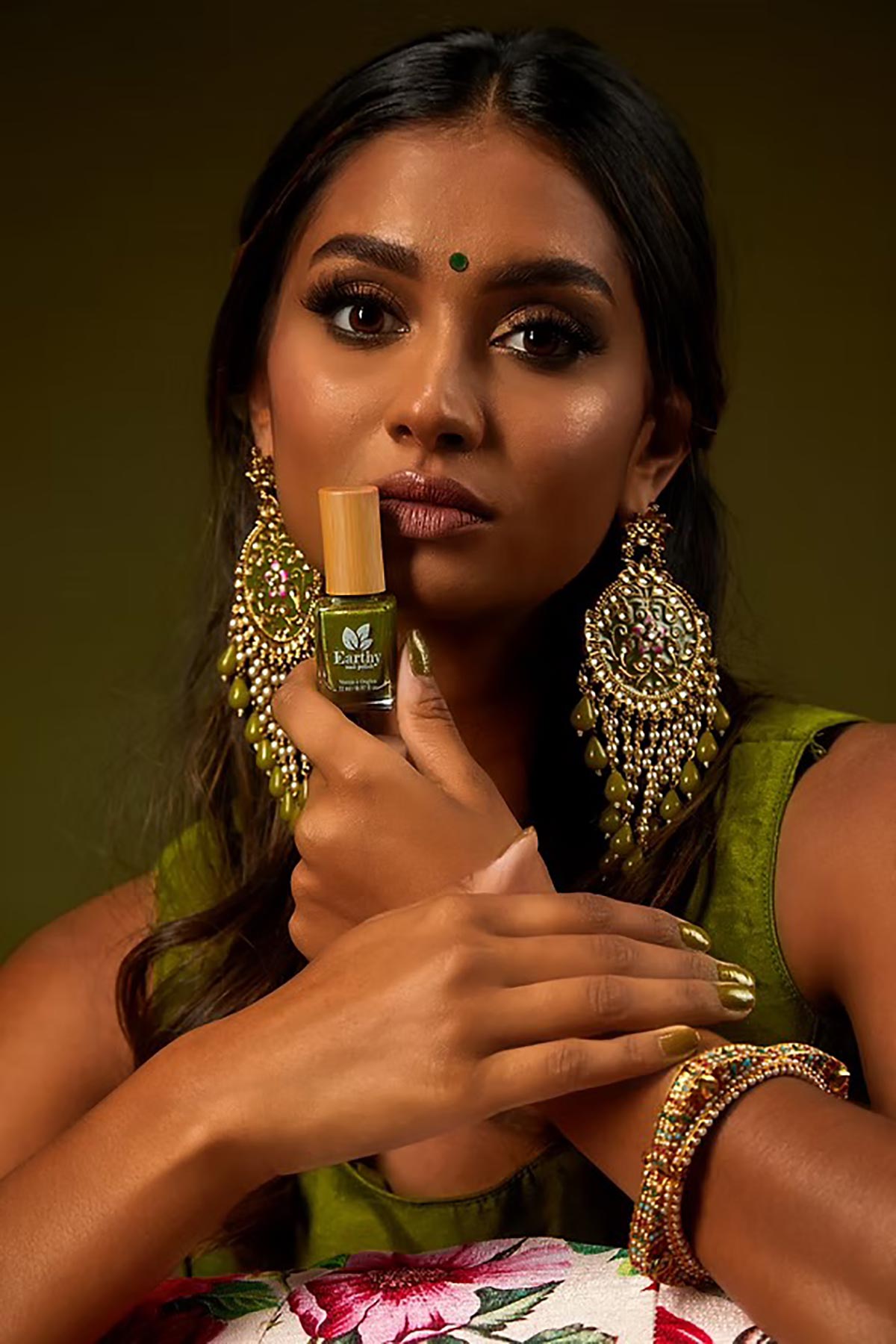 Earthy Shimla Nail Polish swath lifestyle