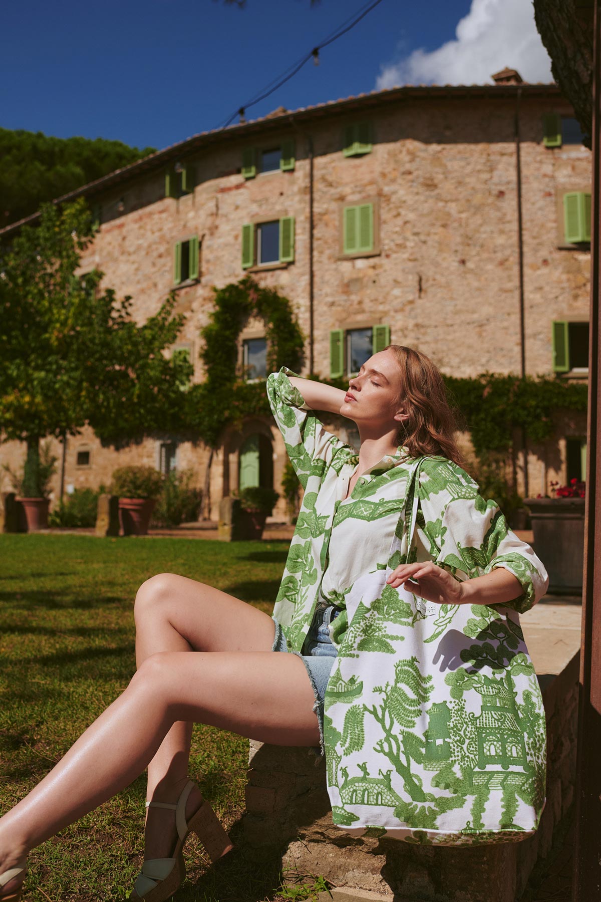 Giant Willow Green canvas bag by One Hundred Stars at Urban Wild