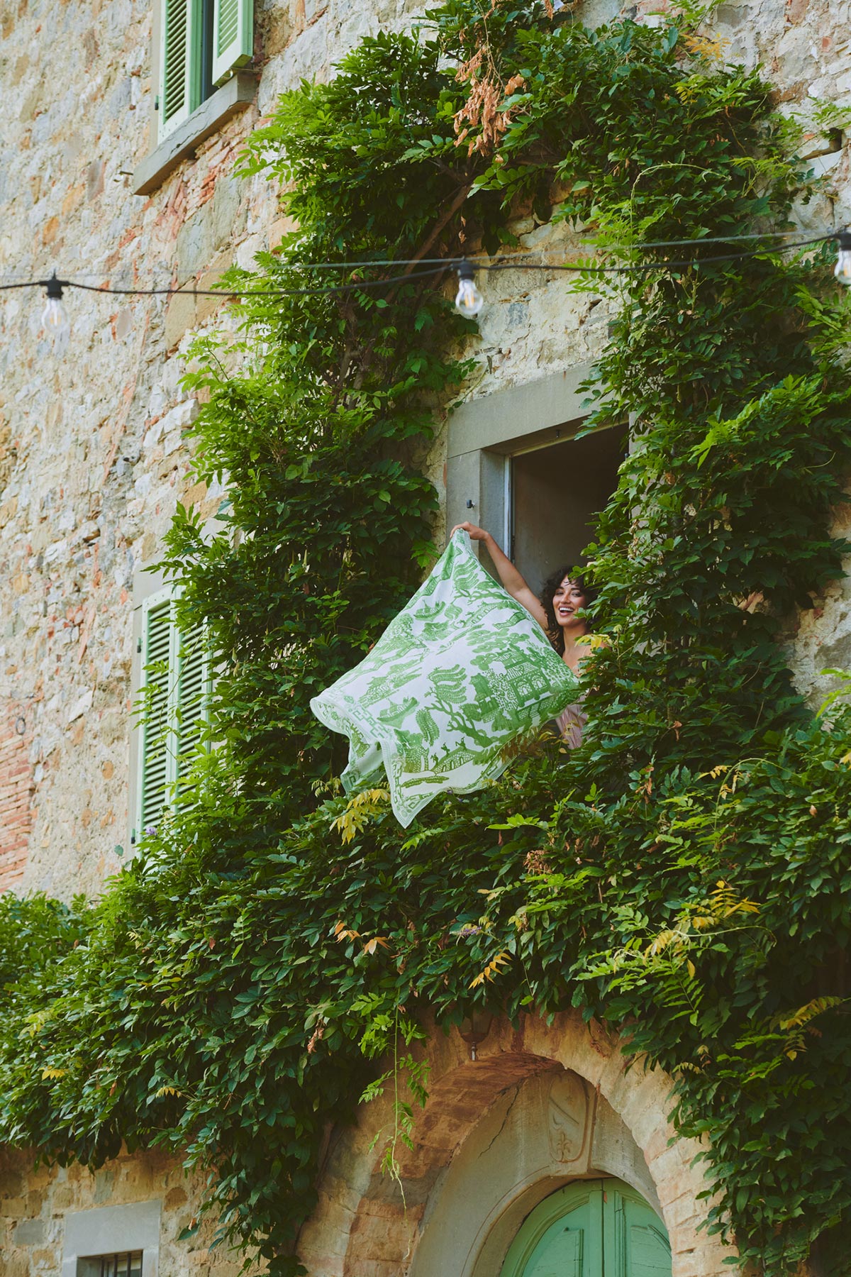 Giant Willow Green scarf by One Hundred Stars at Urban Wild