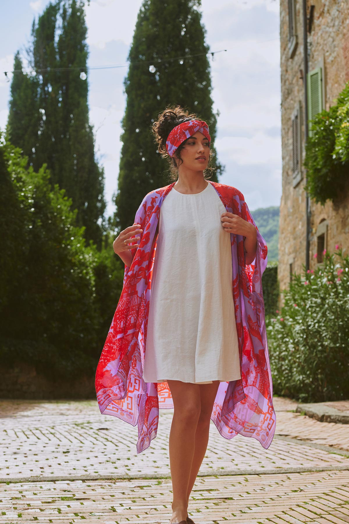Statement violet fashion layer