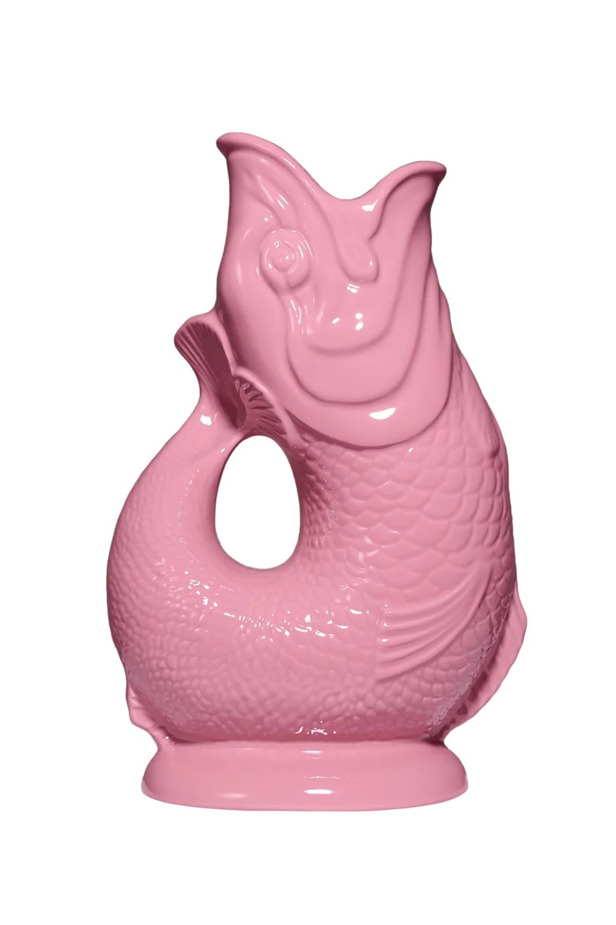 Pink Gluggle Jug ceramic fish jug by The Gluggle Jug Factory at Urban Wild