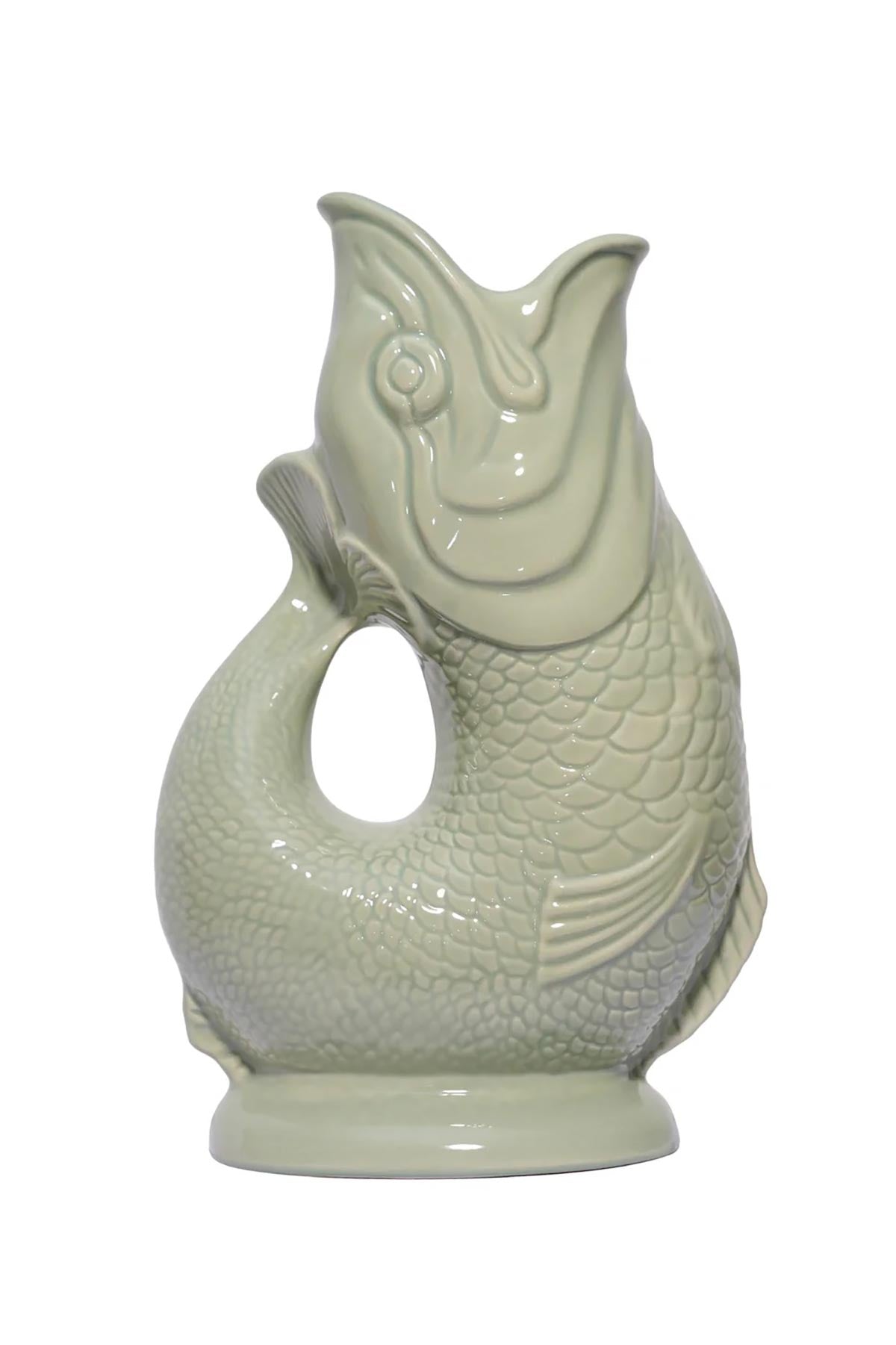 Sage Gluggle Jug ceramic front view