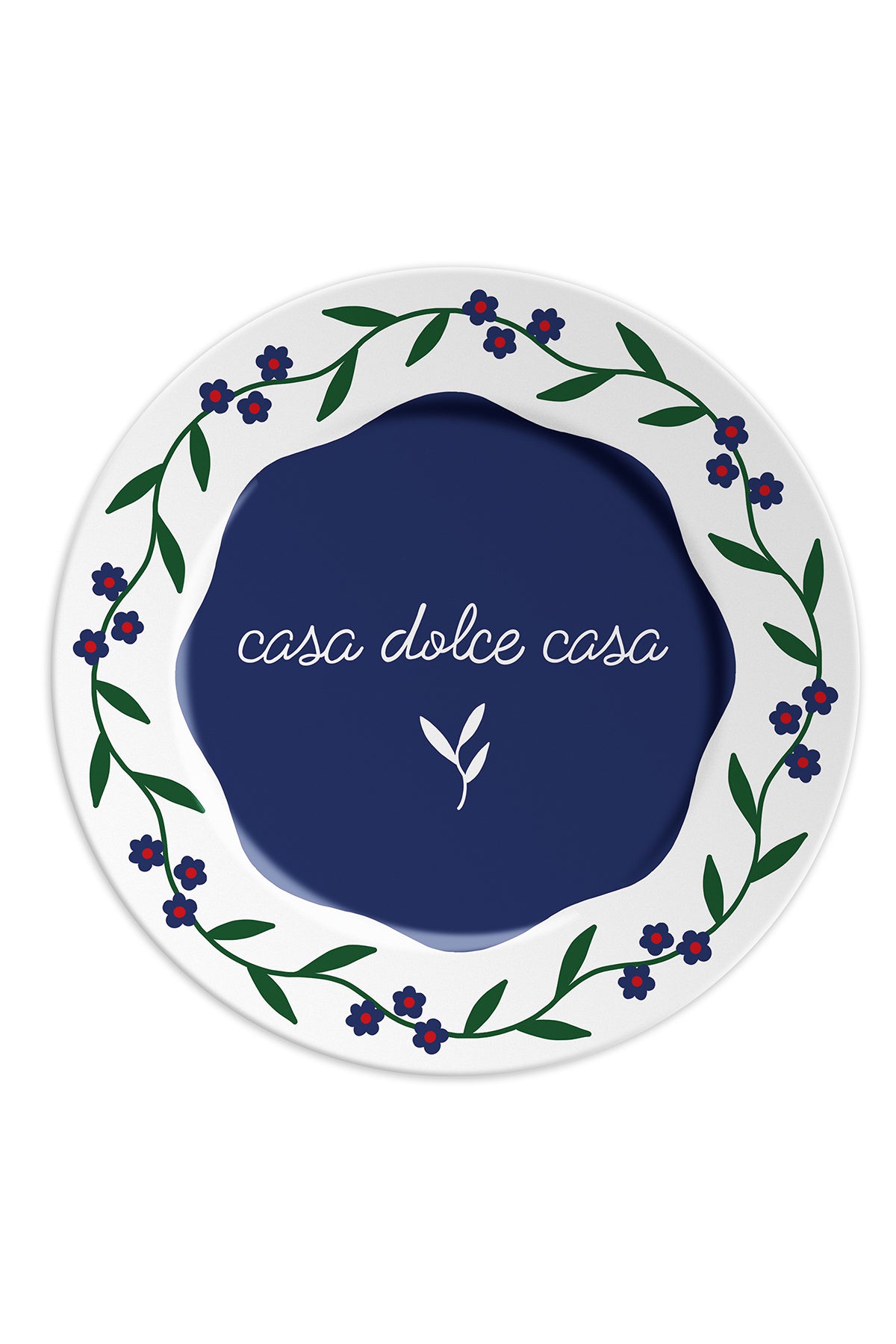 Home Sweet Home porcelain plate made in Italy by ilaria.i