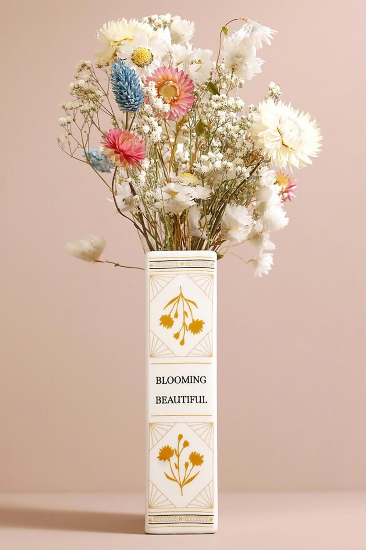 Lisa Angel Ceramic Little Book of Flowers Vase side view