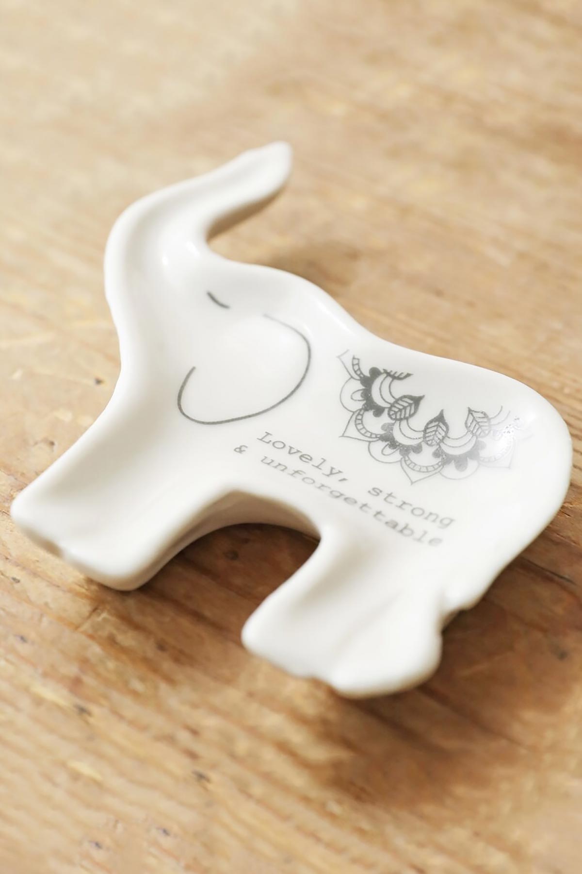 Lisa Angel elephant ceramic trinket dish